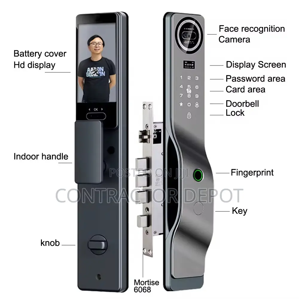 2025 New Style Face Unlock Electric Smart Fingerprint Lock