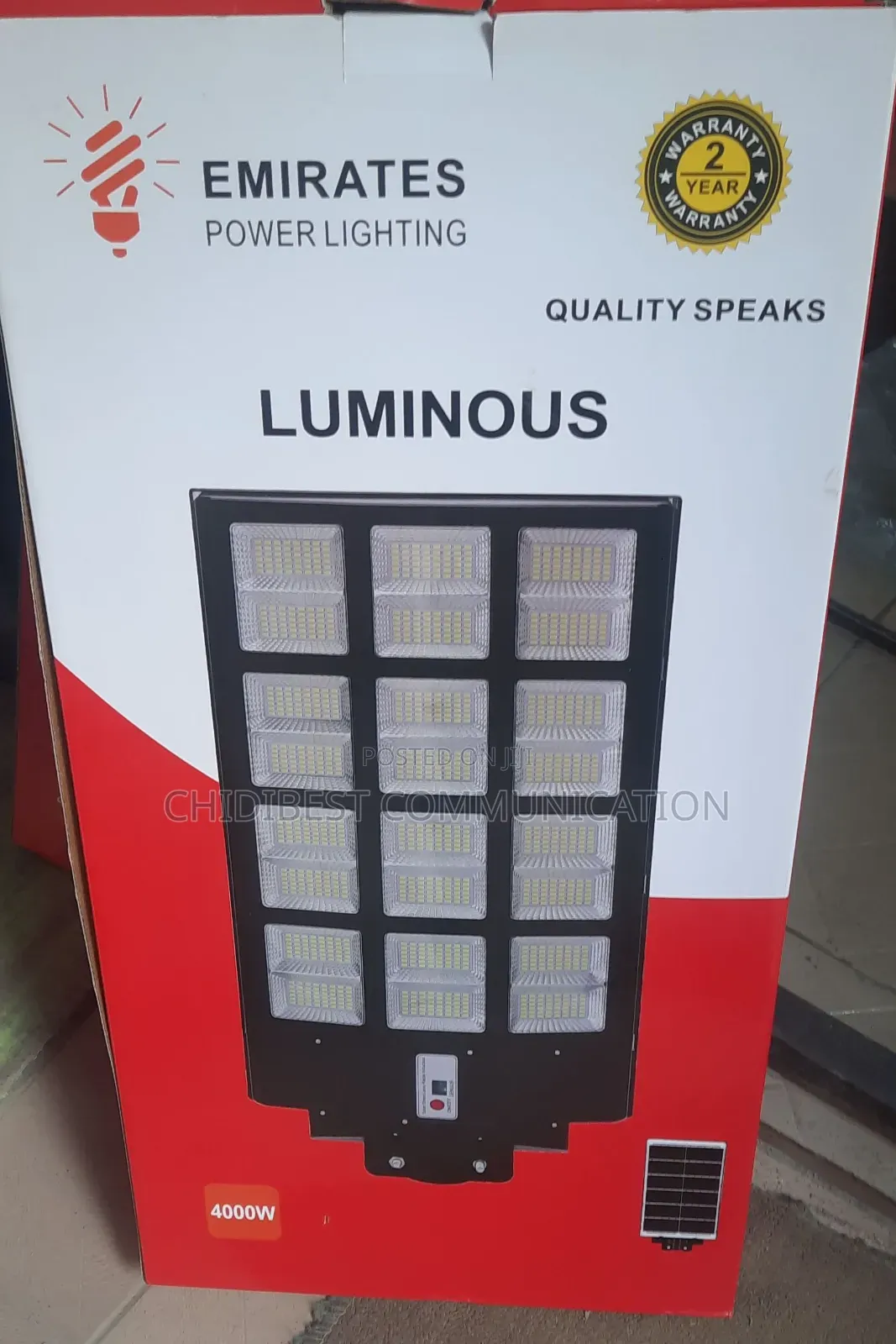 4000wts Emirate Solar Street Light Is Available
