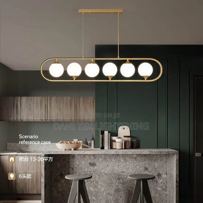Nordic Glass Ball Pendant Lights for Dining Room Kitchen G9