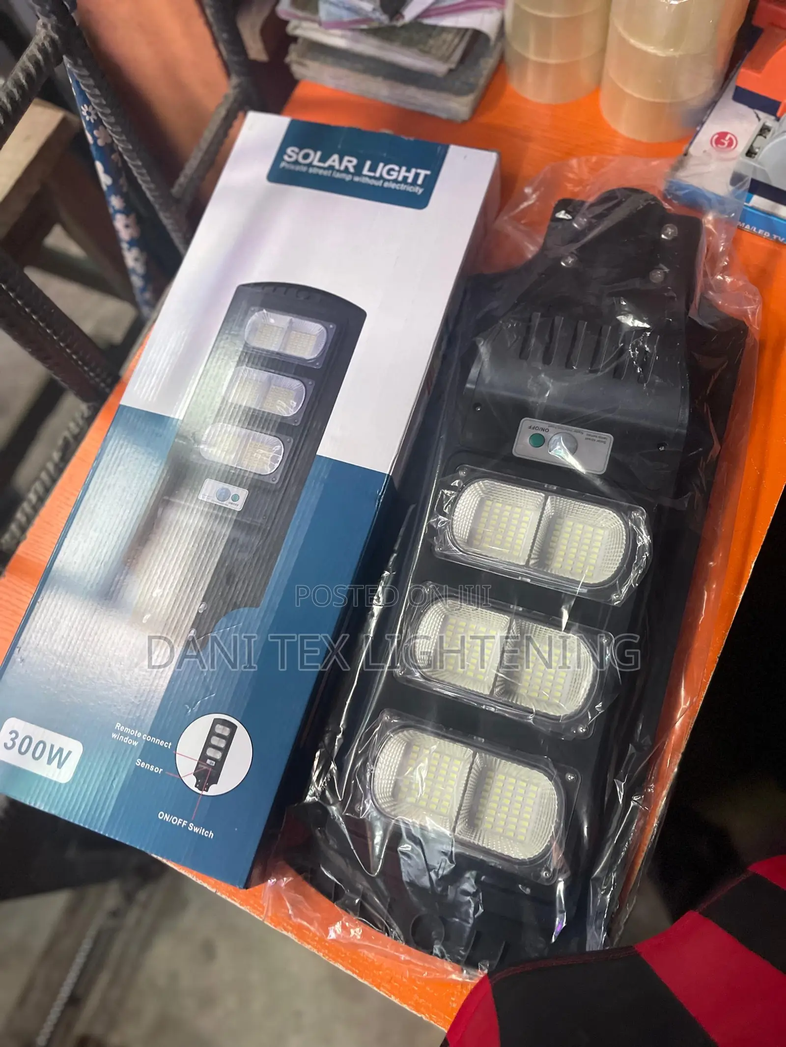 Solar Street Light 3 Eye Divided 3 Big Battery Long Lasting