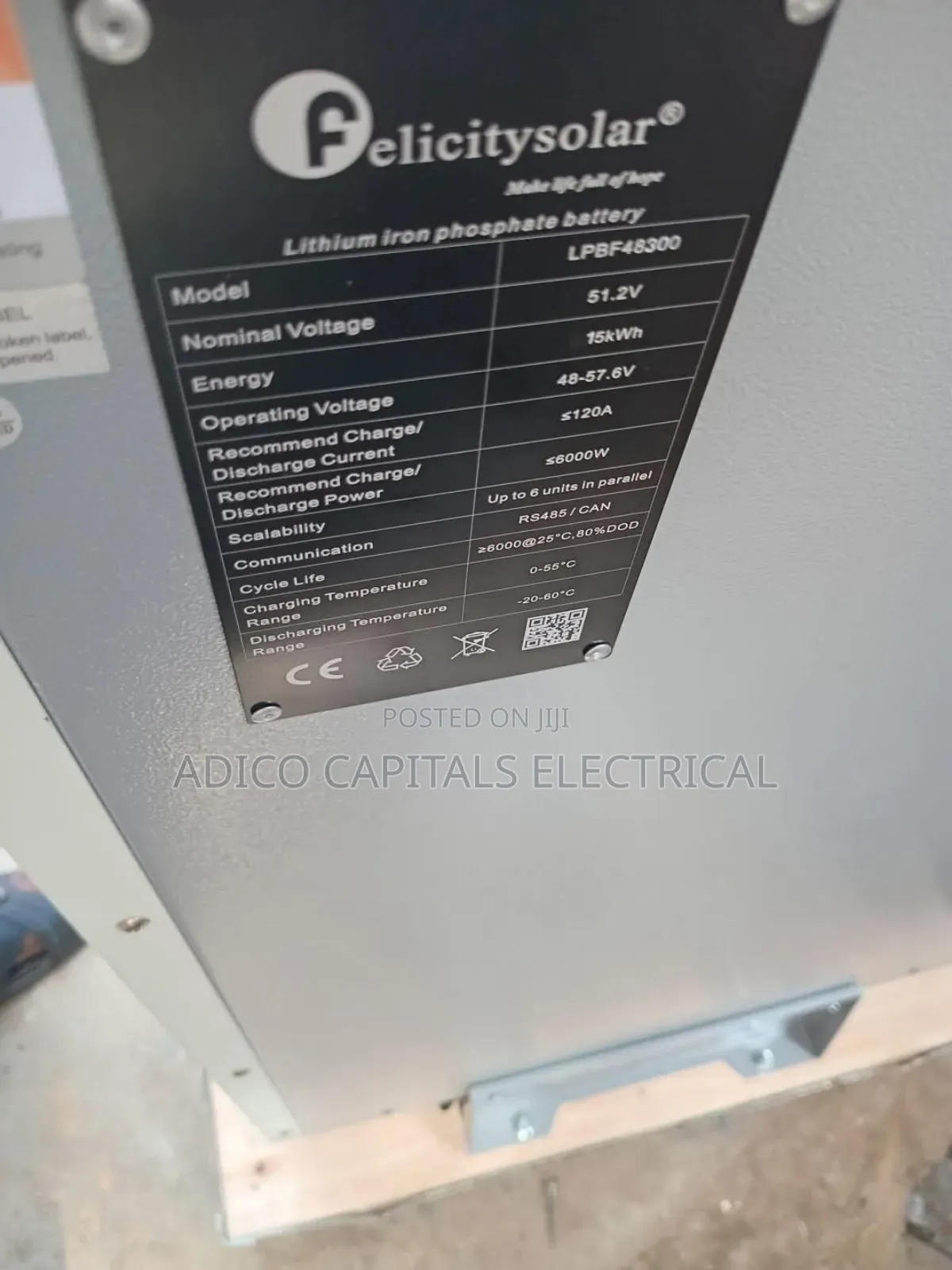 15kwh 51.2v Felicity Lithium