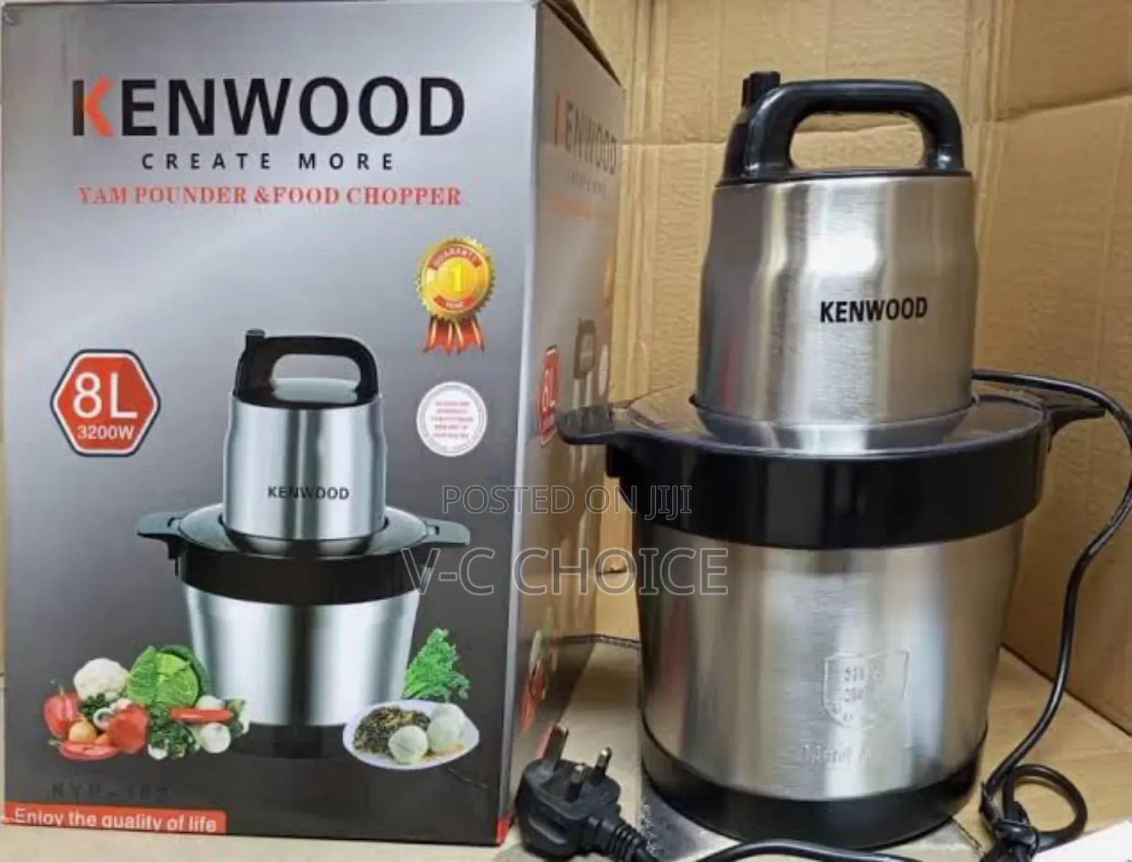 Kenwood Yam Pounder And Food Chopper  8liters 3200watts