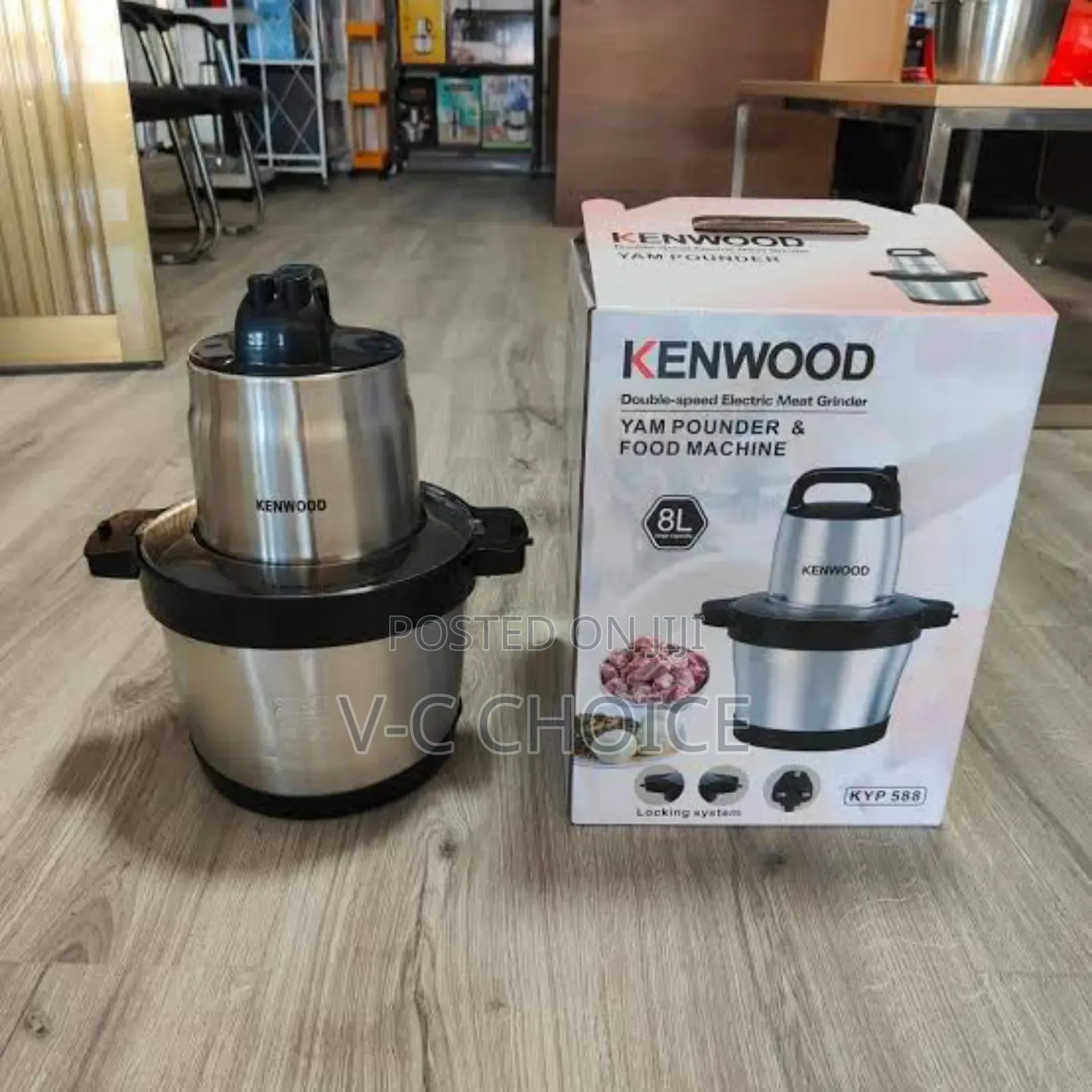 8l Kenwood Yam Pounder And Food Chopper  3200watts
