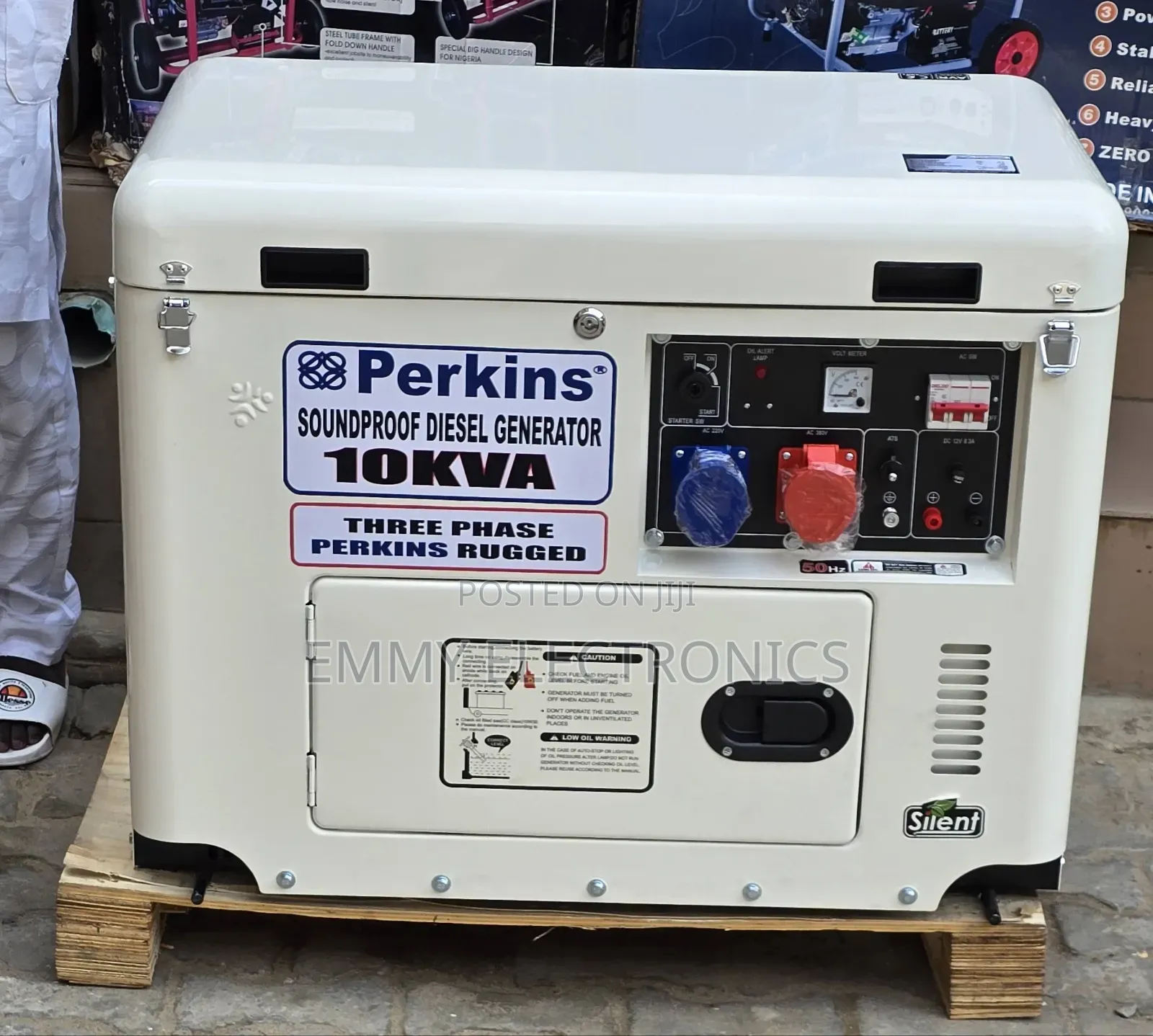 Three Phase Diesel Soundproof Gen Perkins 10kva