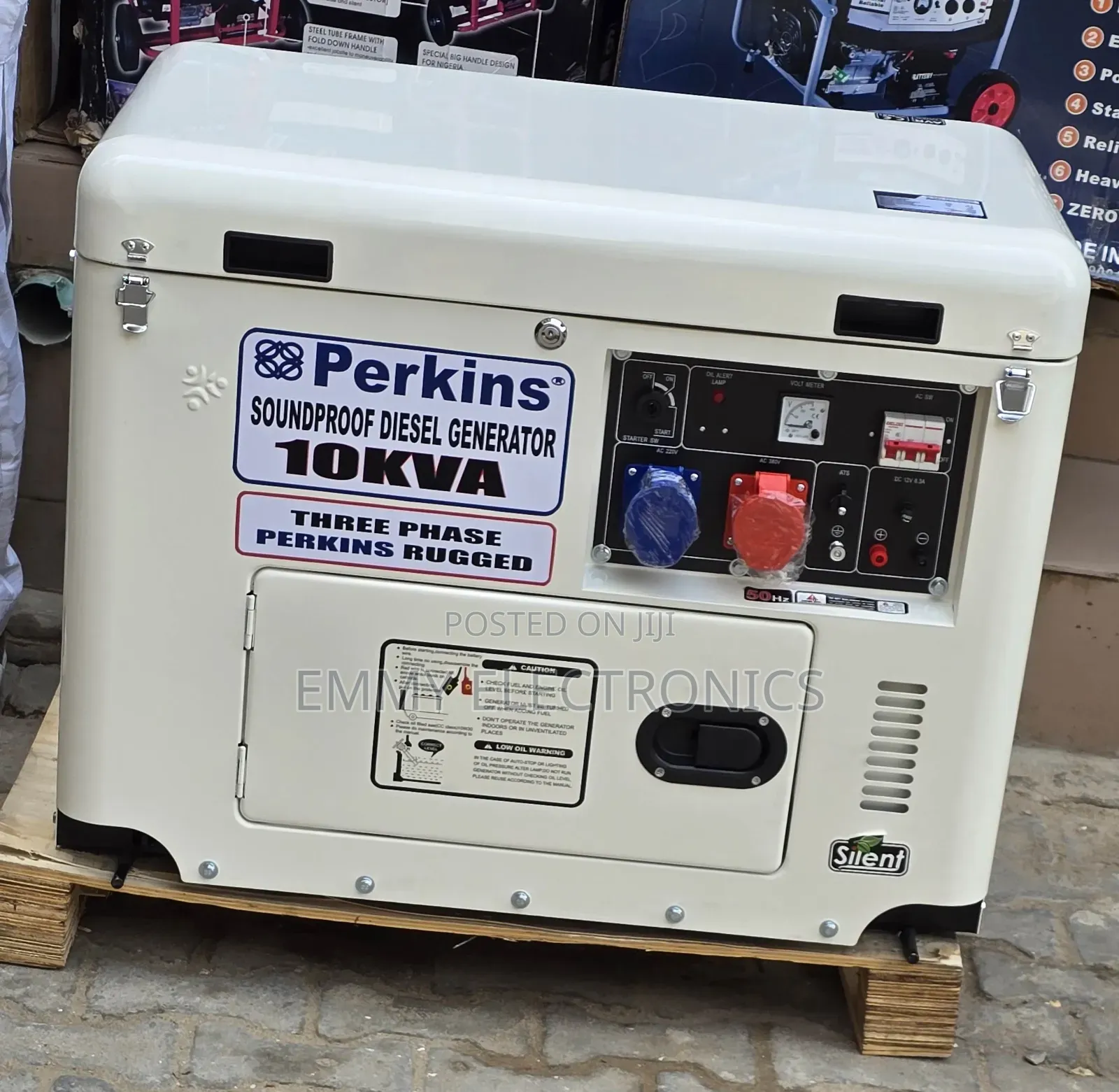 3phase Diesel Soundproof Generator Perkins 10kva 1year Wty