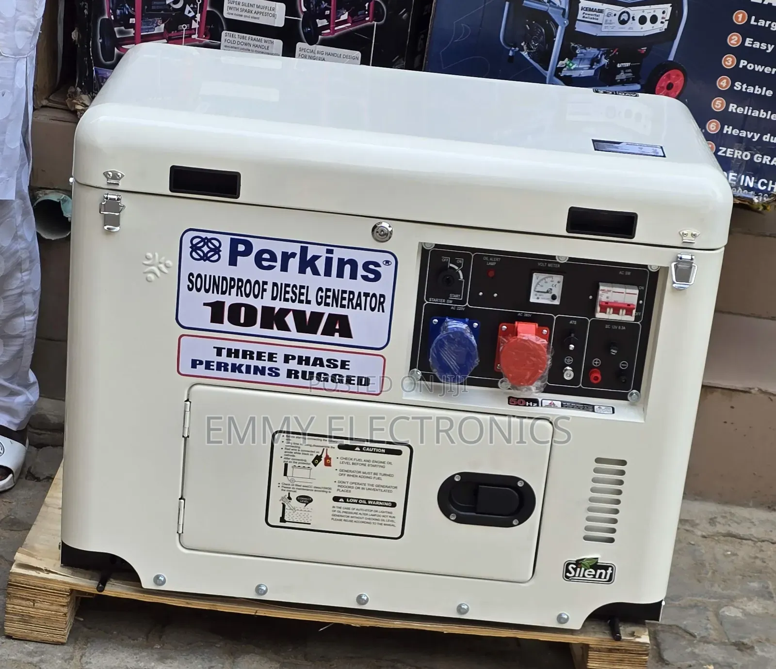 Perkins Three Phase Diesel Soundproof Gen 1year Wty