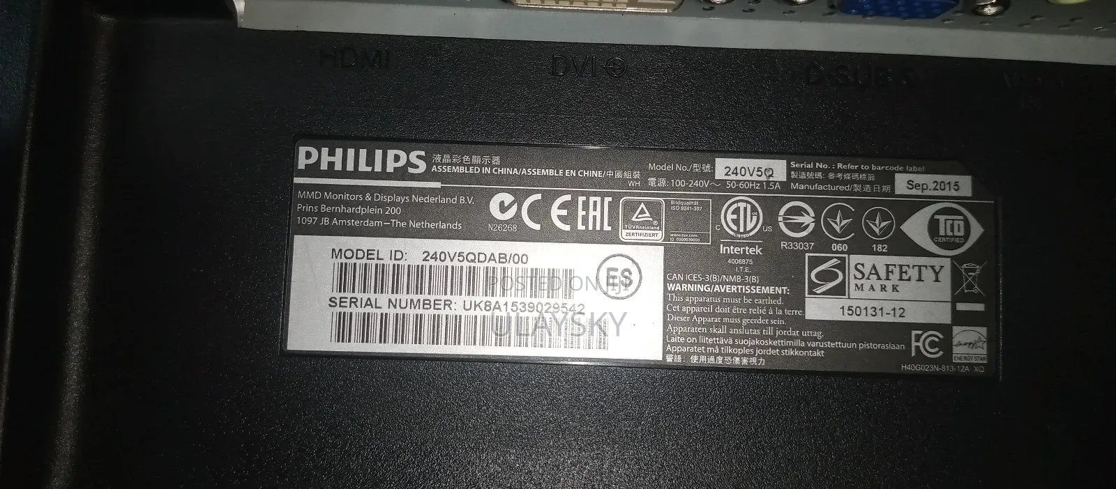 24" Monitor With Hdmi