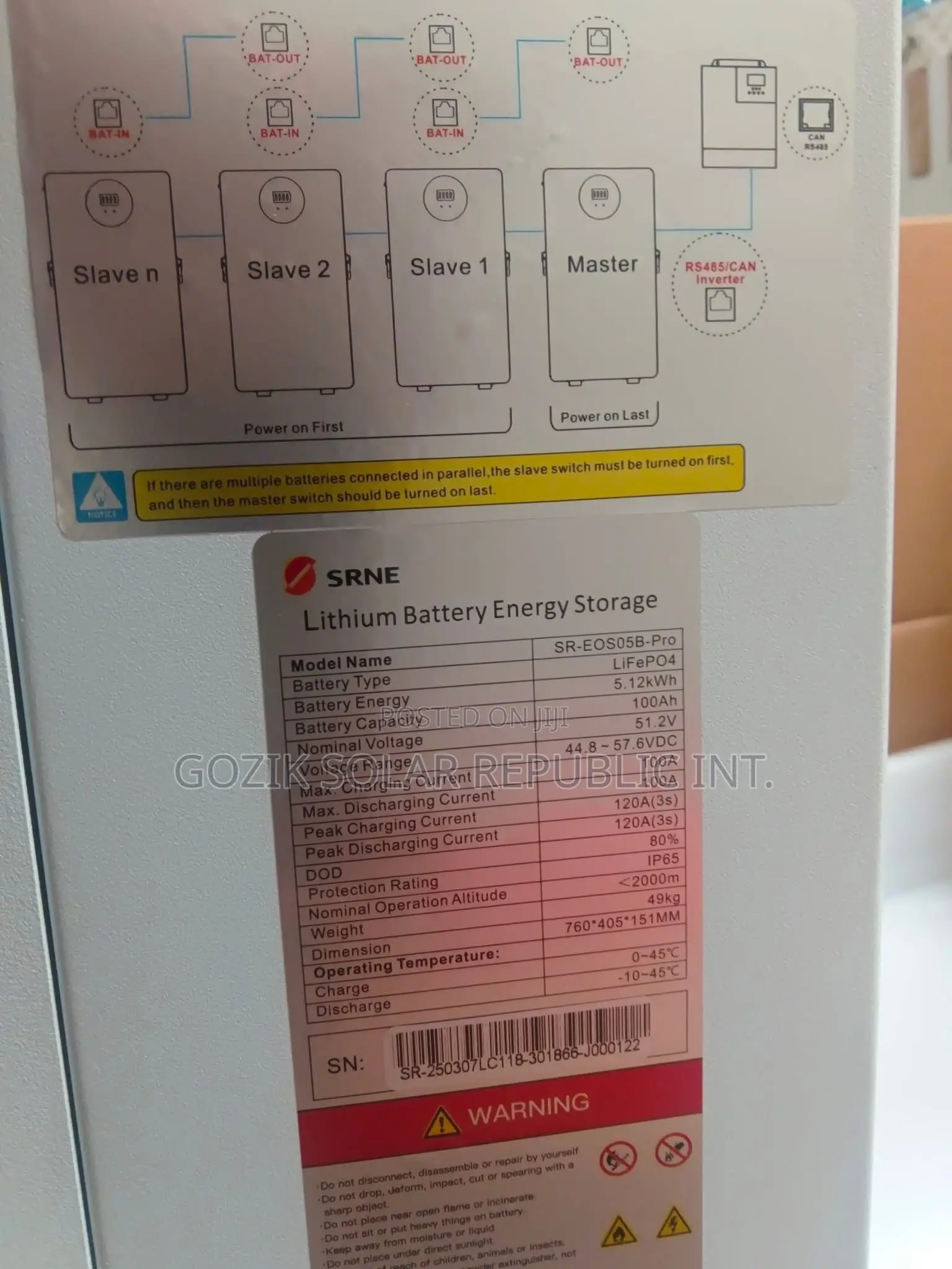 Srne 5kw Battery 🔋 Eos Touch Screen Intelligent Management