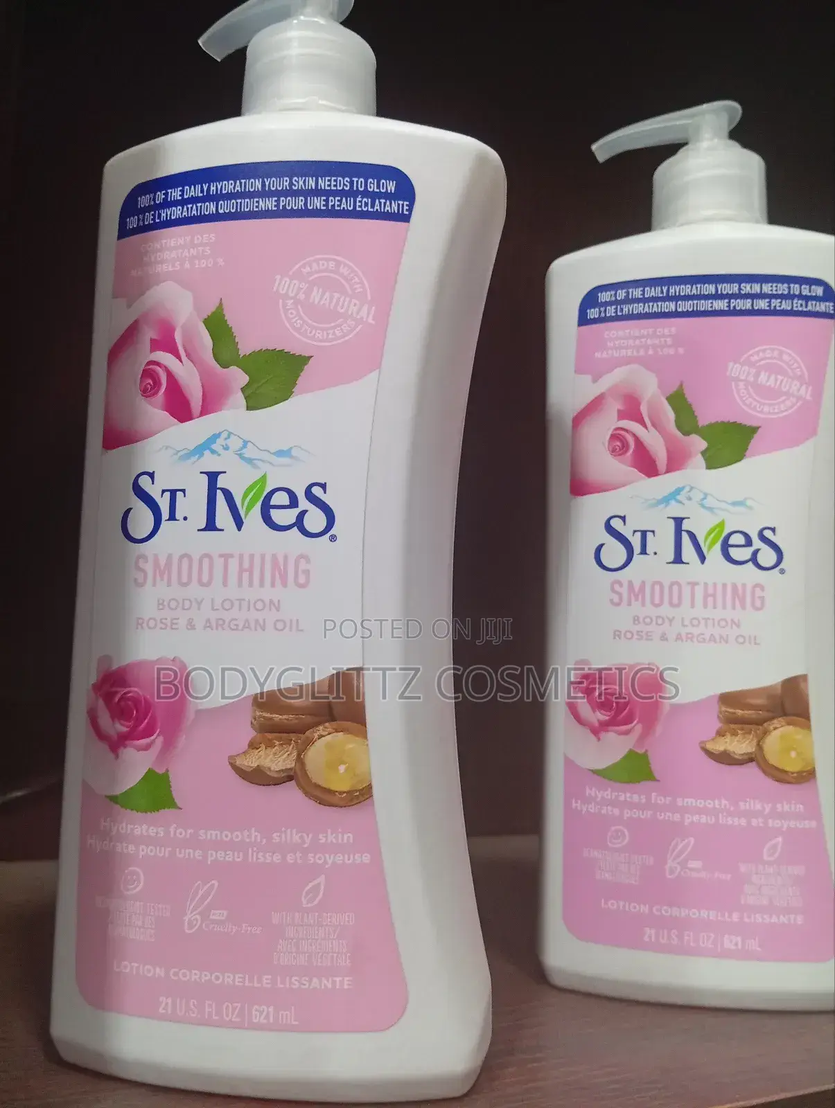 St. Ives Smoothing Body Lotion: Rose and Argan Oil Extract