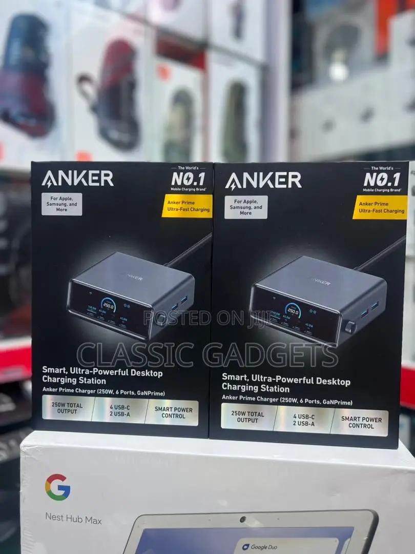 Anker Smart Ultra Prime Charger (250w, 6 Ports, Ganprime)