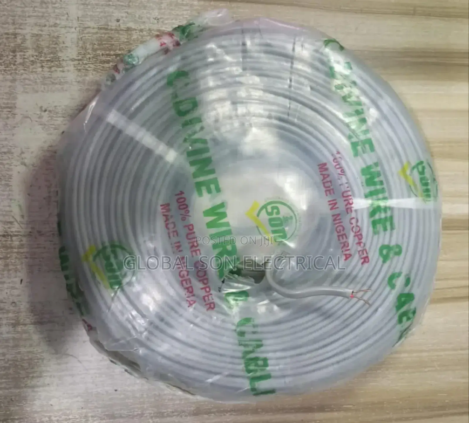  " Flat Cables
1.0mm X 2c Flat Nigeria
100mts =