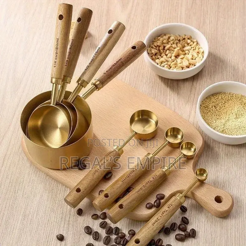 Gold Wooden Measuring Spoon