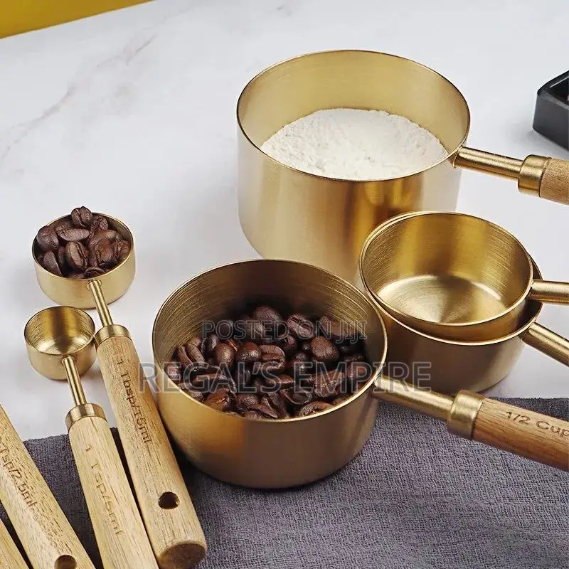 Gold Wooden Measuring Spoon