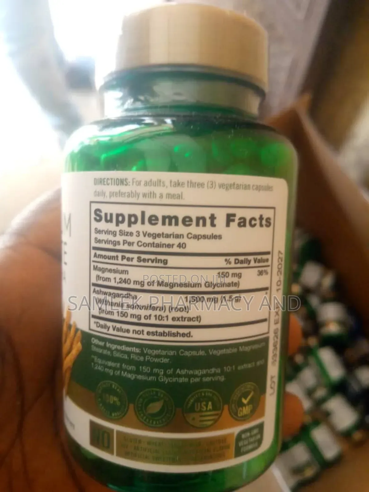 Carlyle Magnesium Glycinate Wit Ashwagandha 2,740mgcomplex