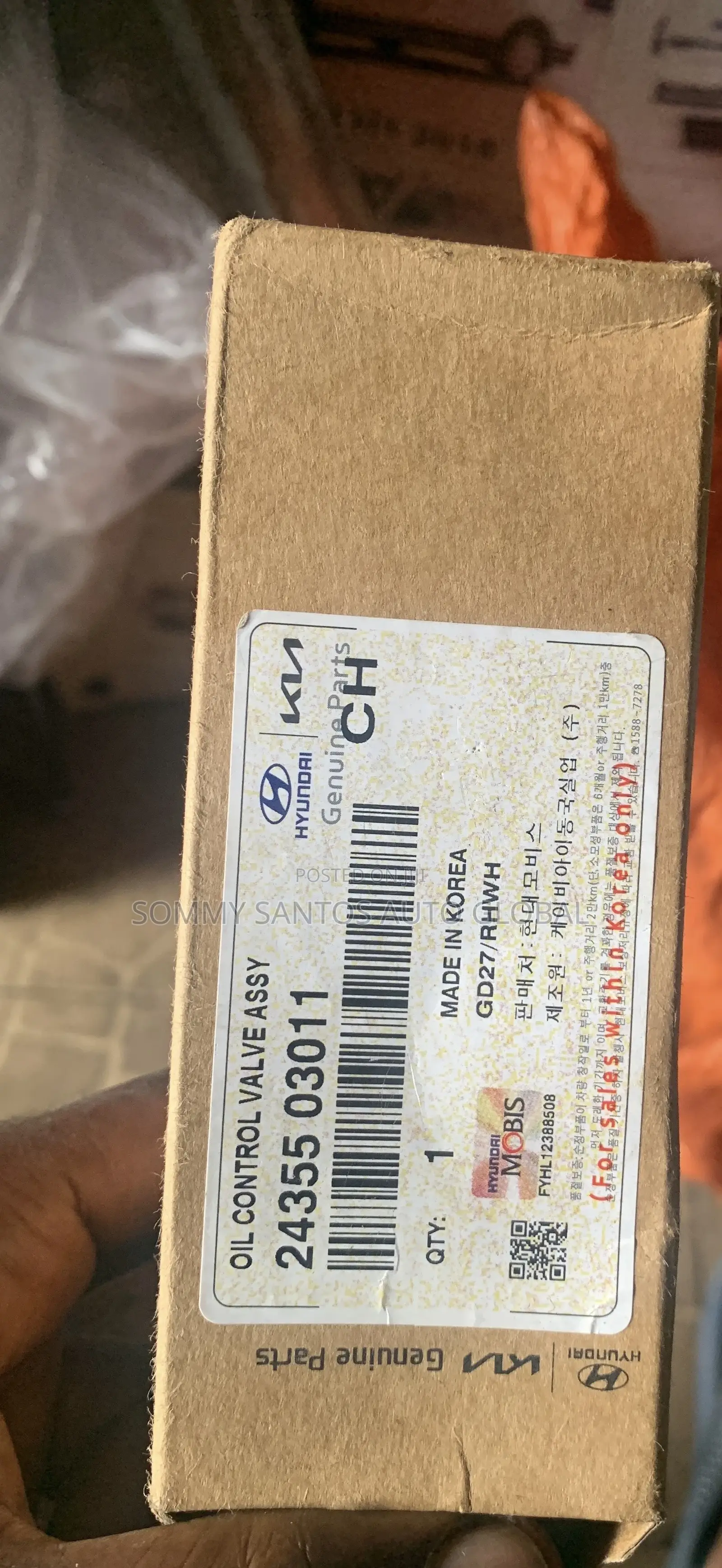 Genuine Oil Control Valve for Kia Cerato Available
