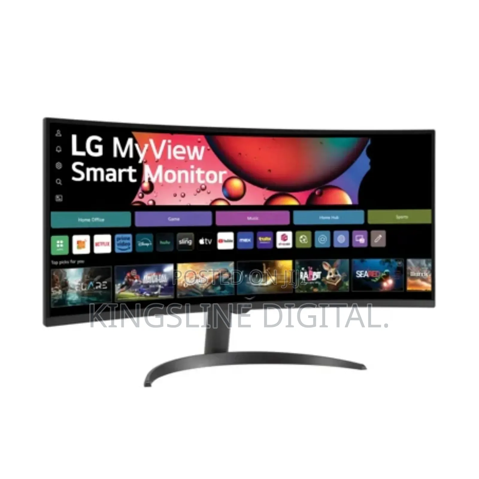 Lg 34inches QHD Smart Curved Monitor With Streaming