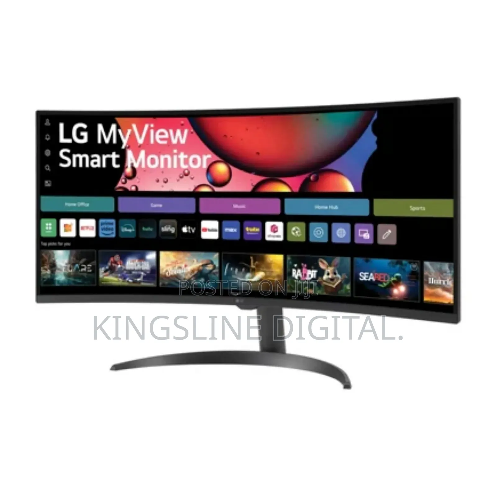 Lg 34inches QHD Smart Curved Monitor With Streaming