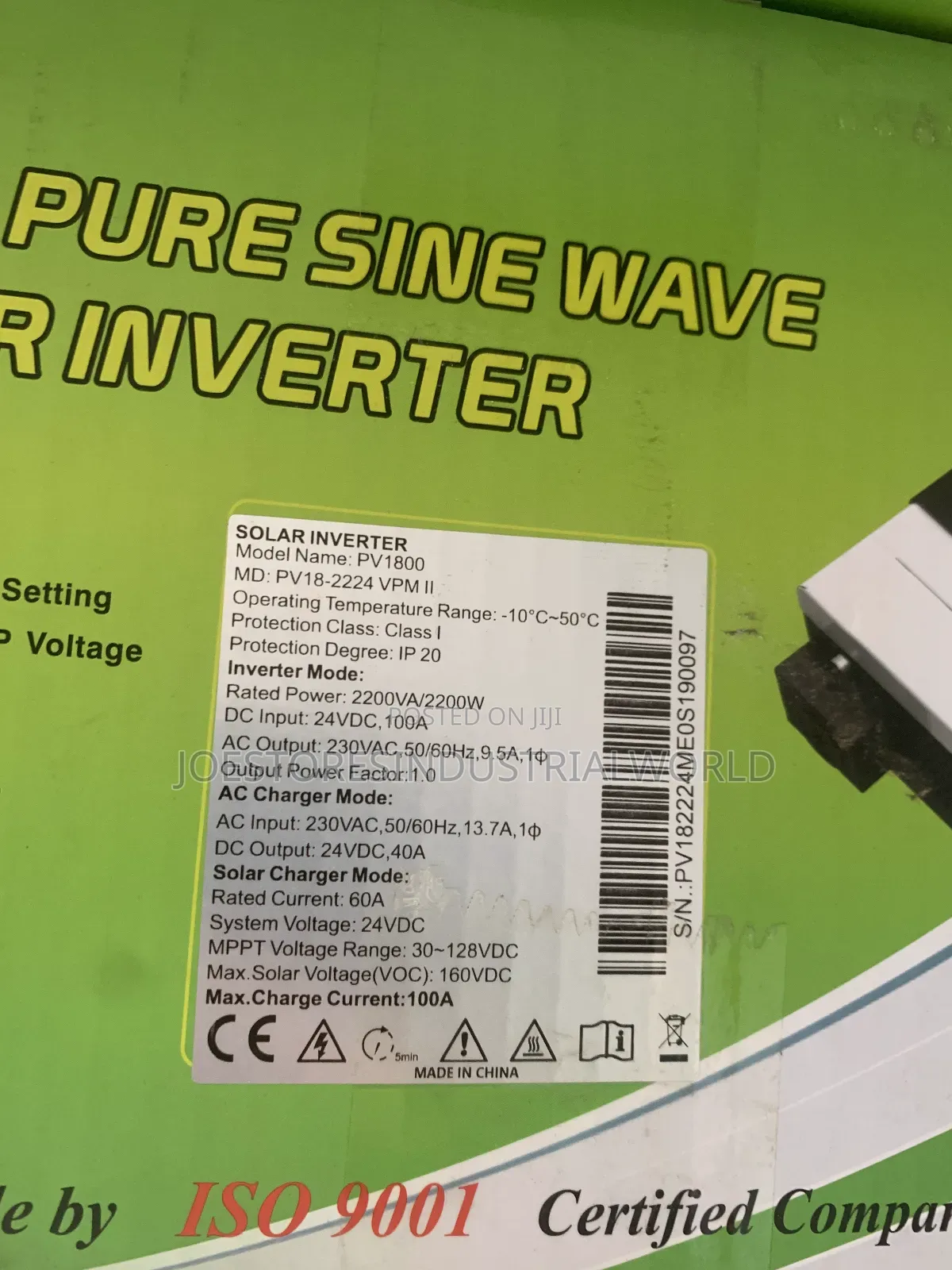 Must Solar Inverter 2.2kva With in Built MPPT Controller 60a