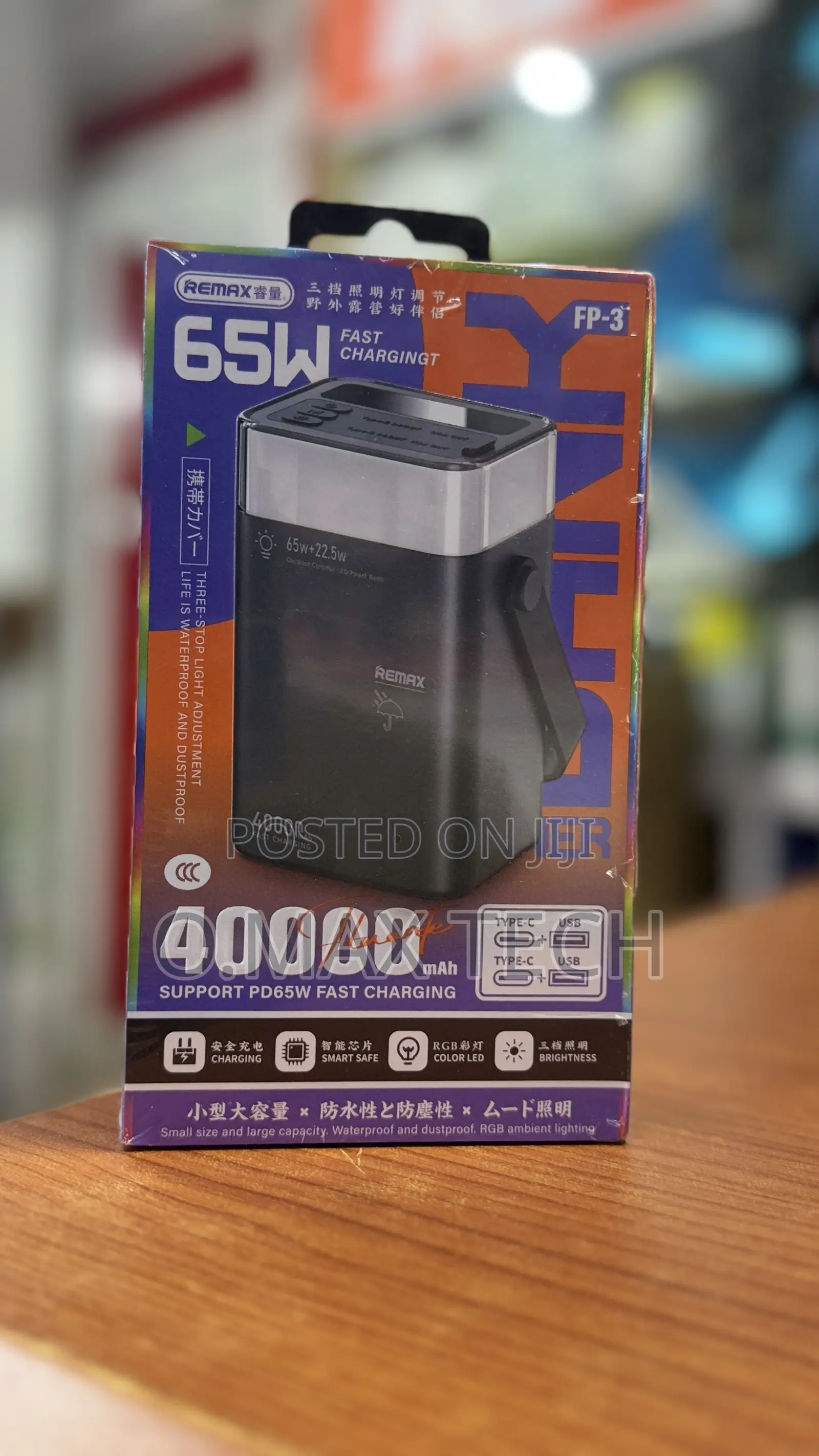 Remax Fp-3 65w Fast Charging Power Bank 40000mah
