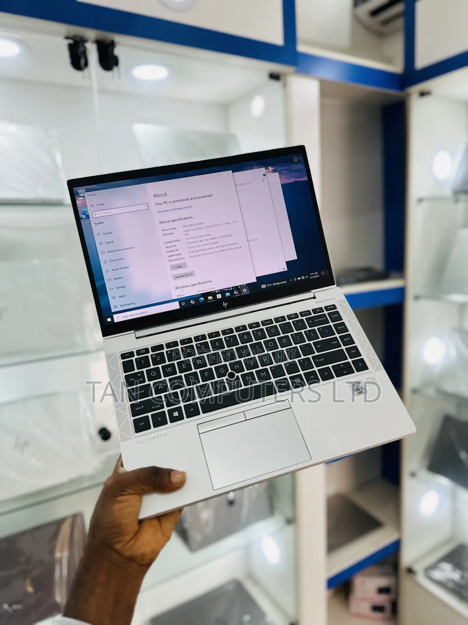 Laptop HP EliteBook 840 G7 16GB Intel Core i5 SSD 256GB
