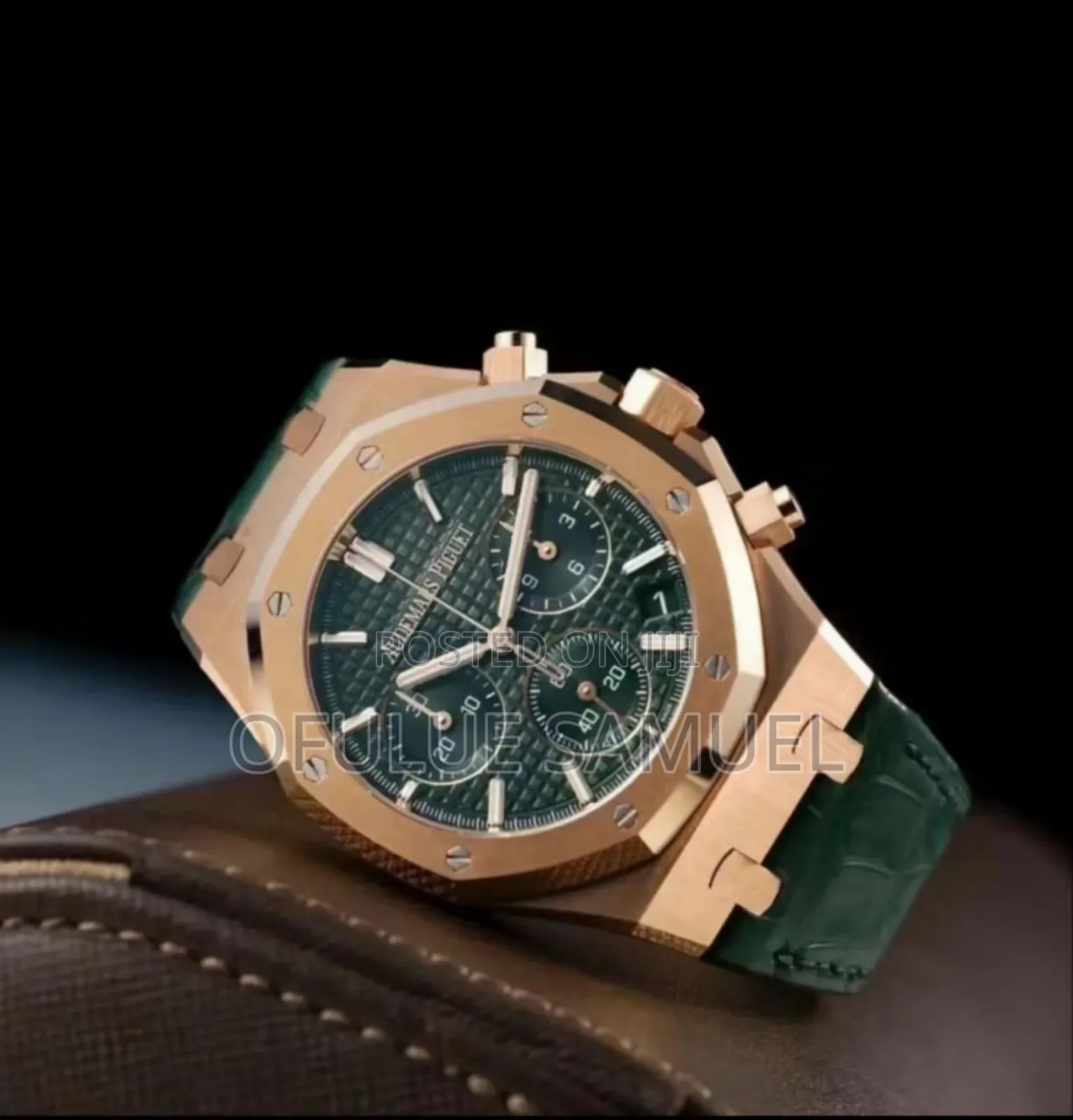 Audp Leather Wristwatch
