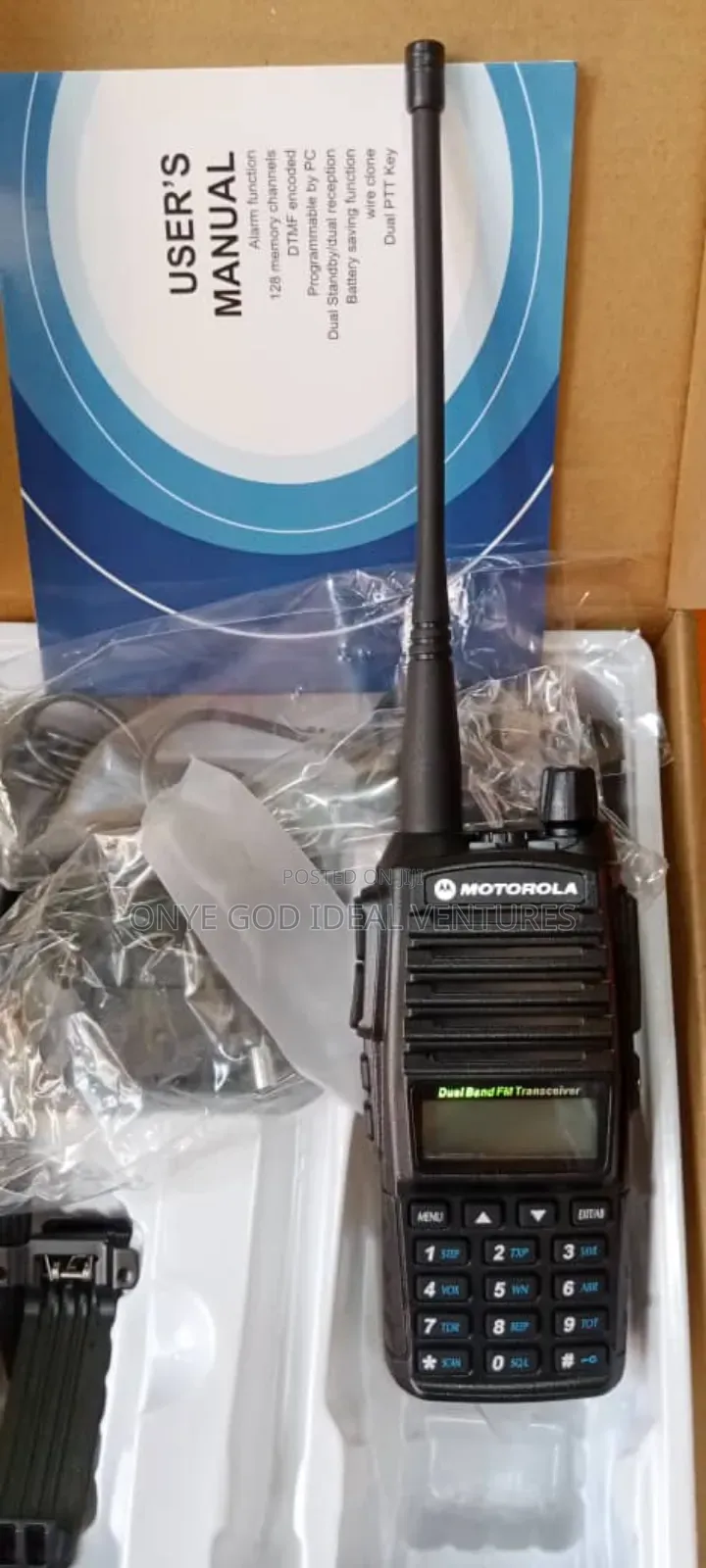 Motorola Gp-399 Dual Band Walkie Talkie Radio