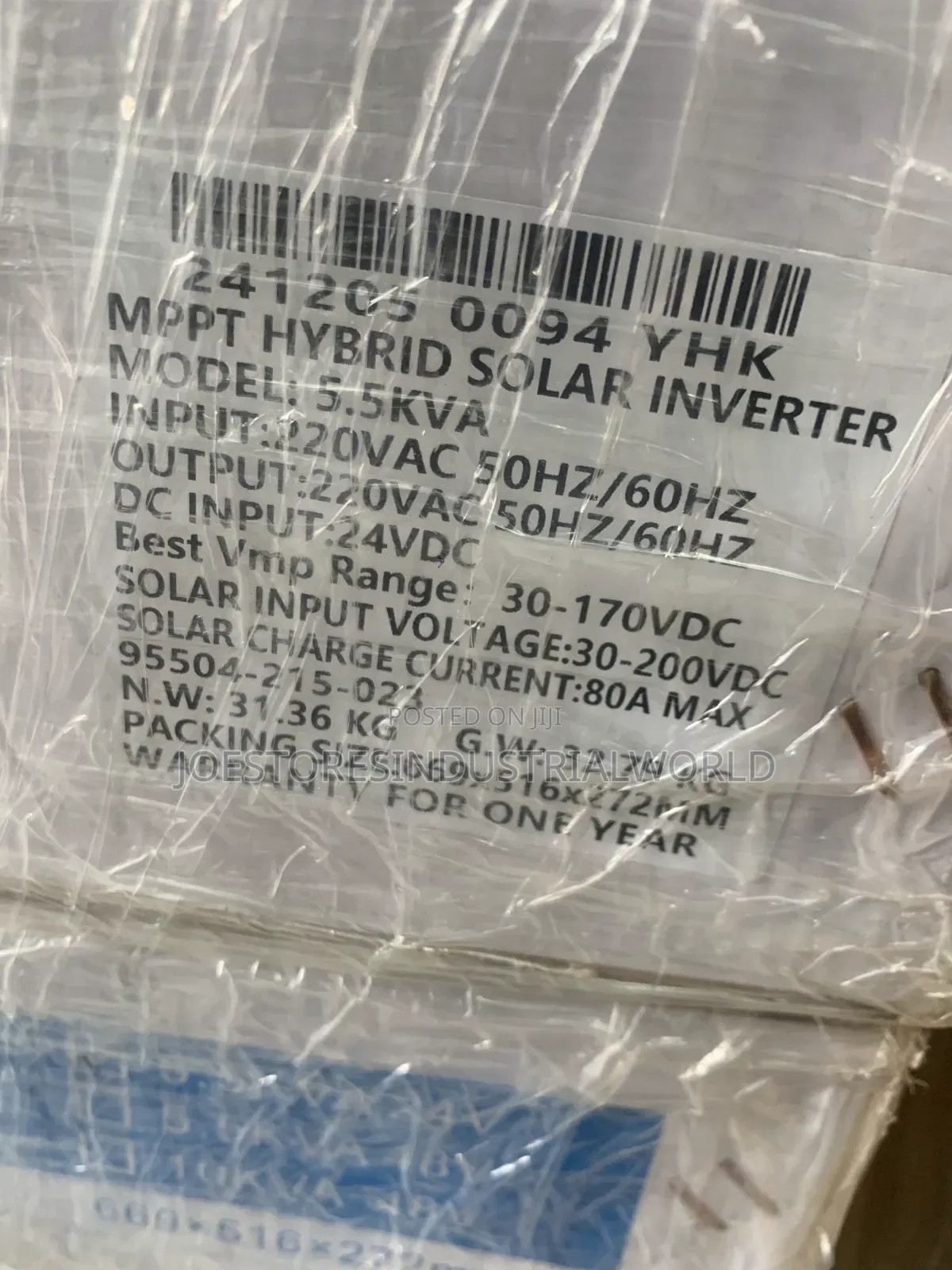 Yohako Solar Inverter 5.5kva