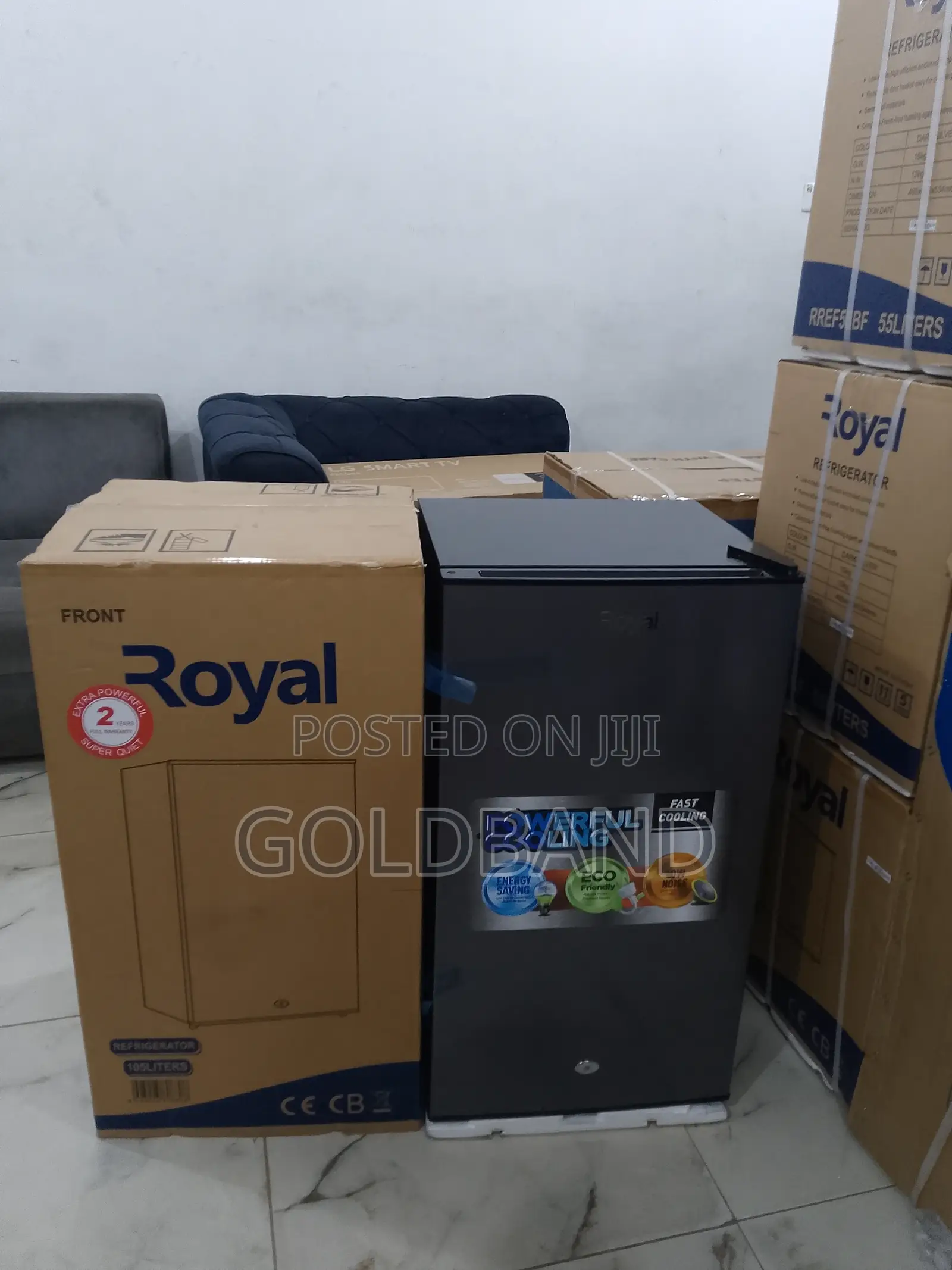 Royal 90l Single Door Sleek Modern Refrigerator RBC-100