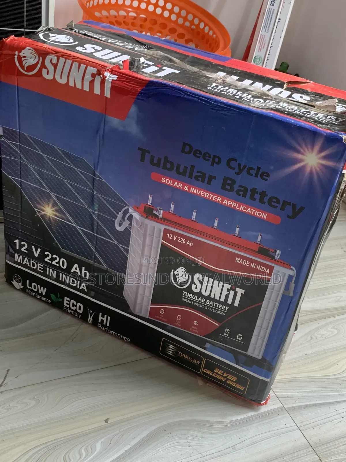 Sunfit Solar Tubular Battery 220ah 12v