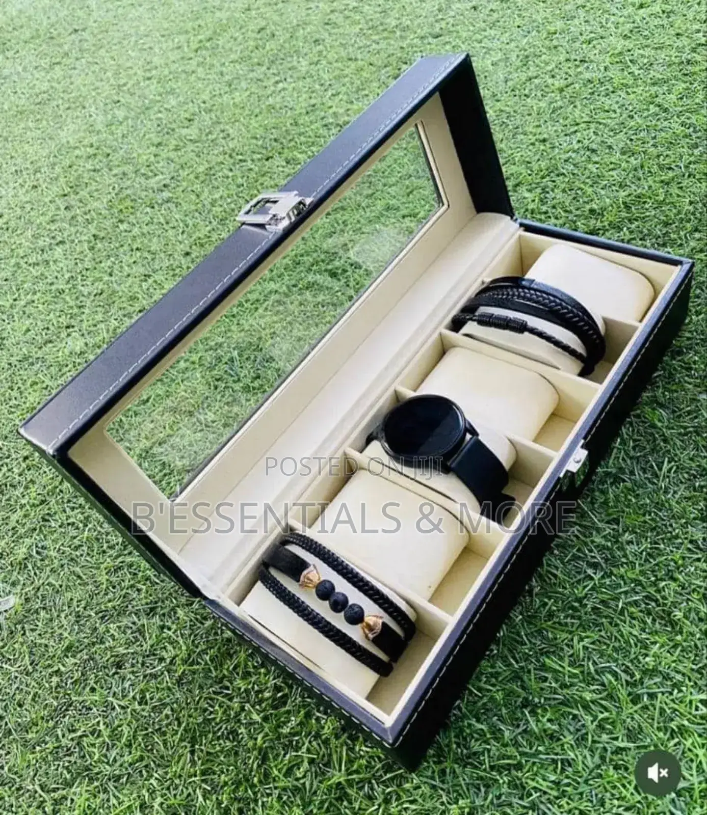 6 Slots Wrist Watch And Band Organiser/ Box