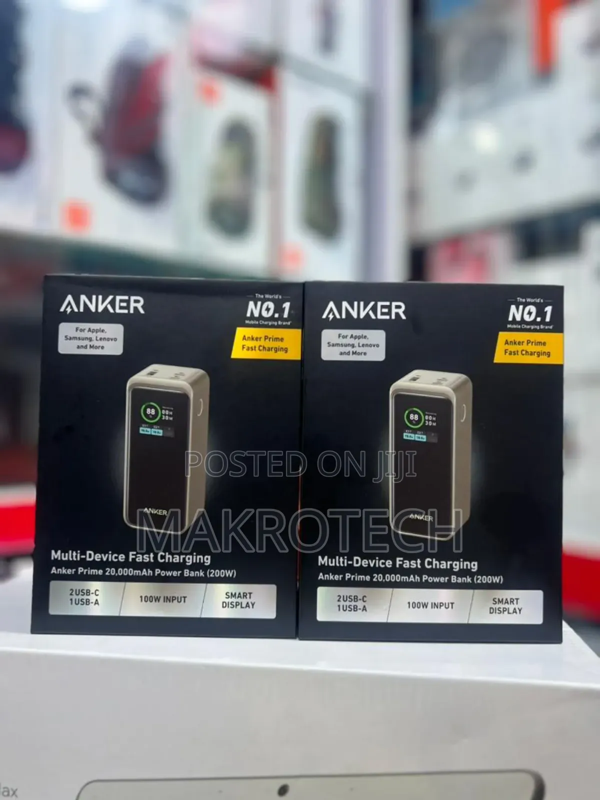 Anker Prime Power Bank, 20,000mah 200w Portable Laptop Charg