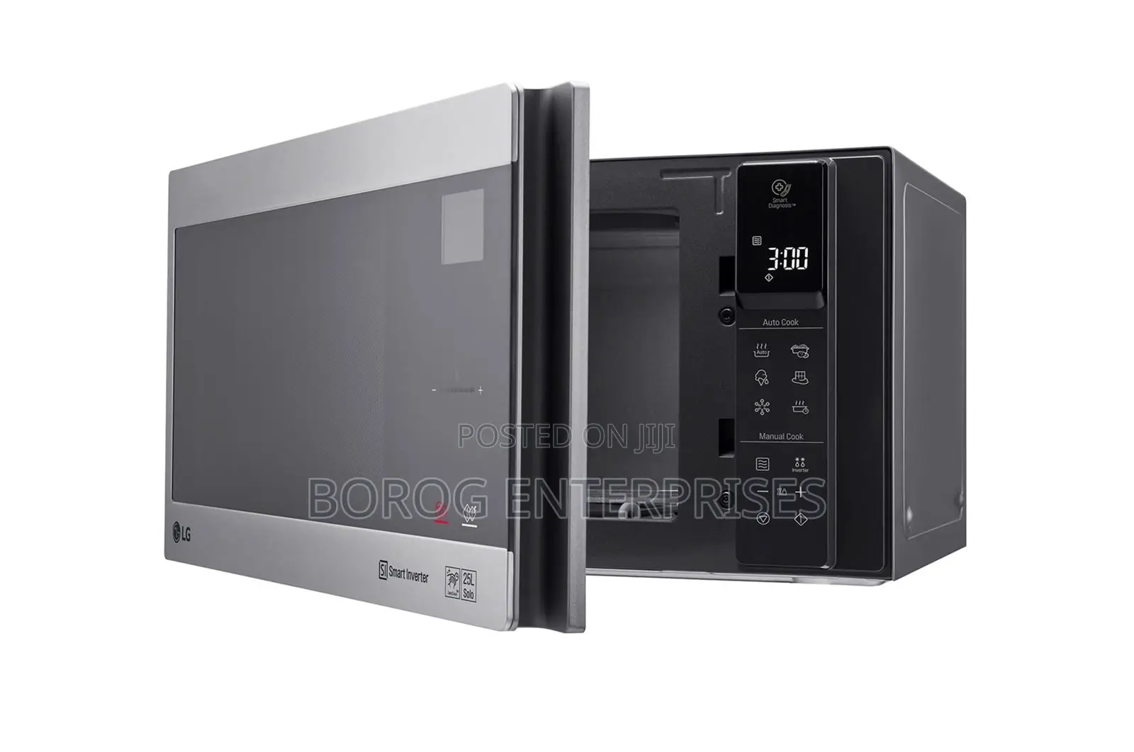Lg Microwave Oven, 25l, Silver, Smart Inverter-Ms2595cis