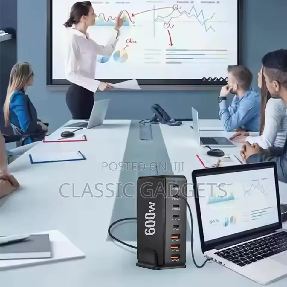 600w Desktop Gan Charger 8-Port Usb Typec Pd Charger