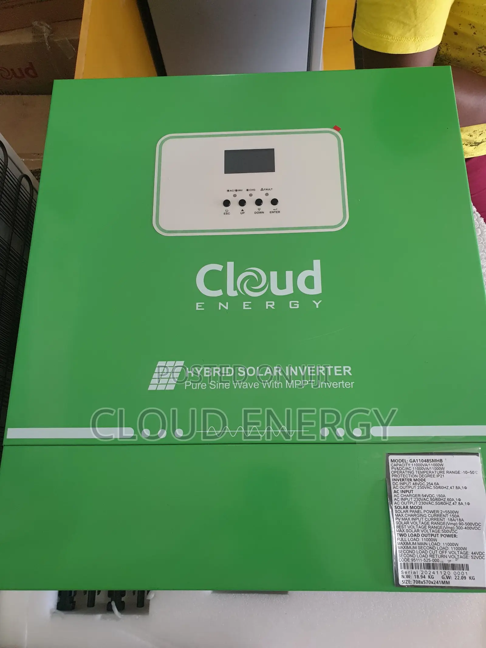 11kw/48v With 150a MPPT Hybrid Inverter