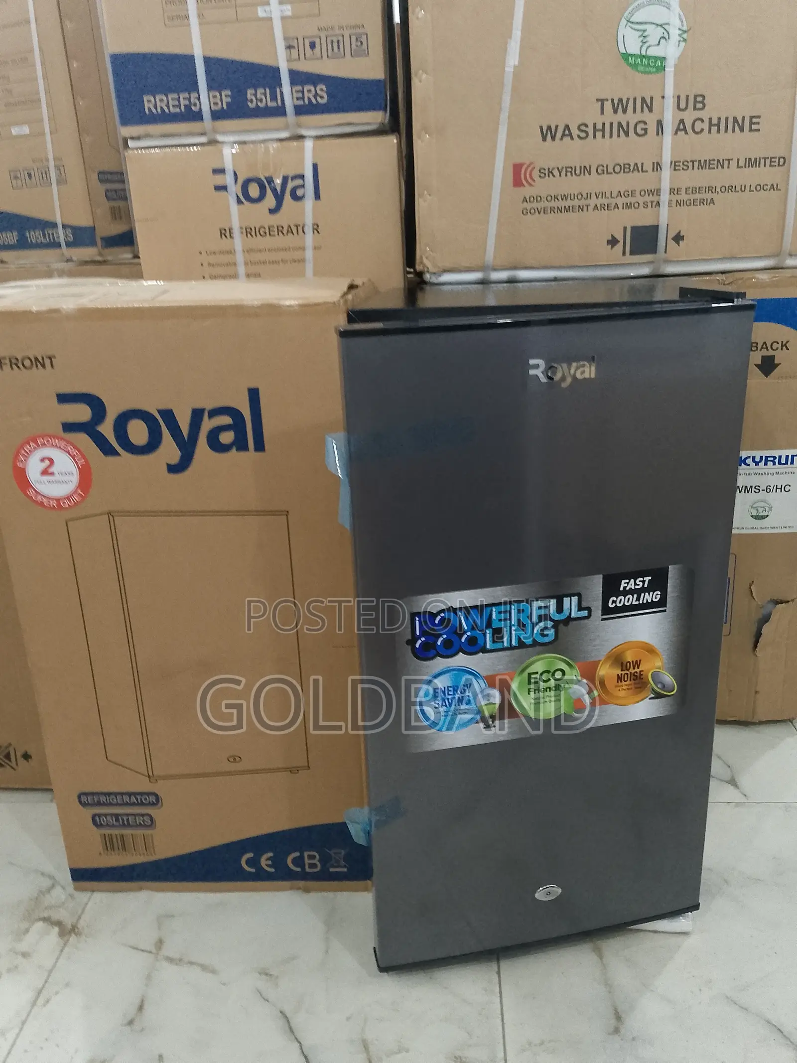 90l Royal Modern Single Door Refrigerator RBC-100