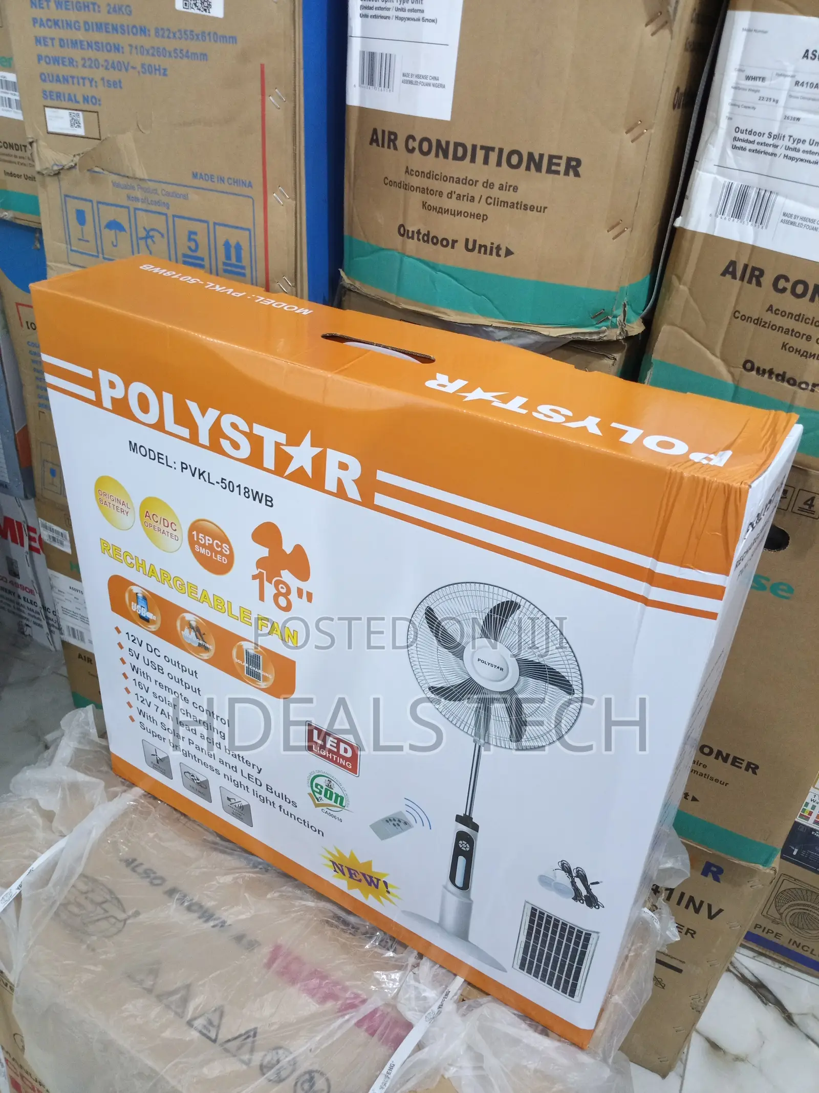 Polystar 18-Inch Fan for Emergency Backup Cooling