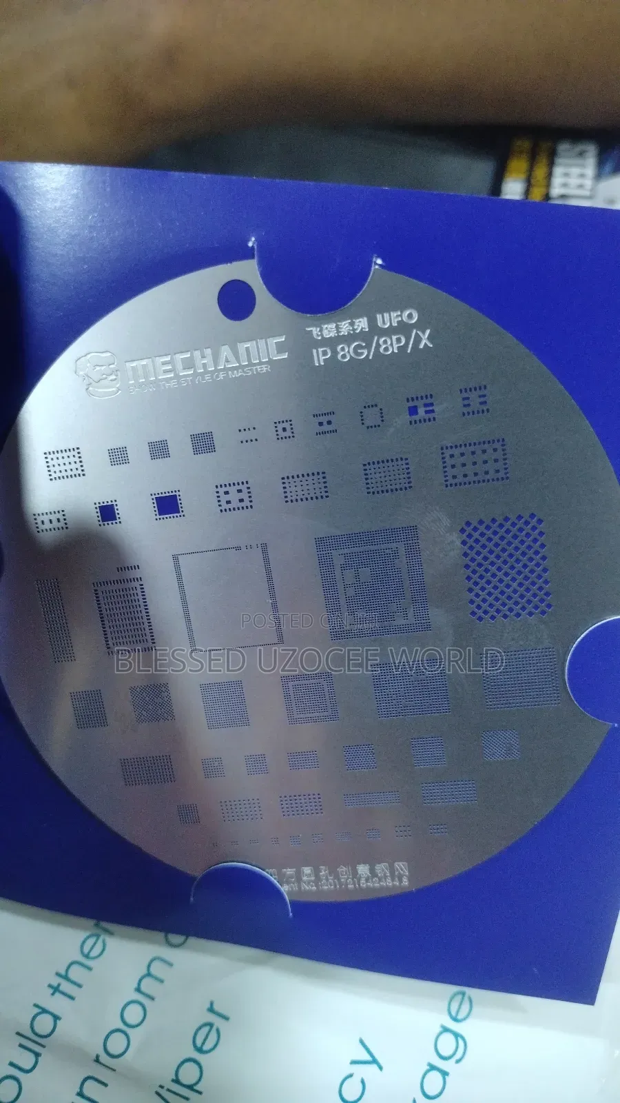 10 in 1 Mechanic iPhone Steel Stencil Rounded Rectangle Hole