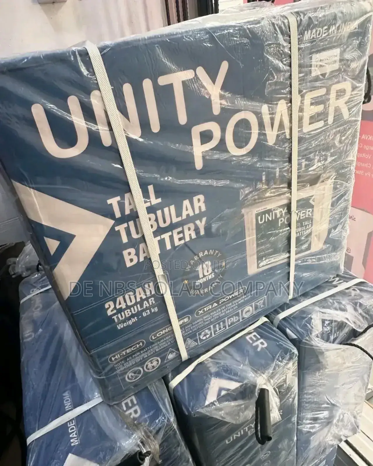 Unity Power 240ah/12v Solar Tubular Battery Available