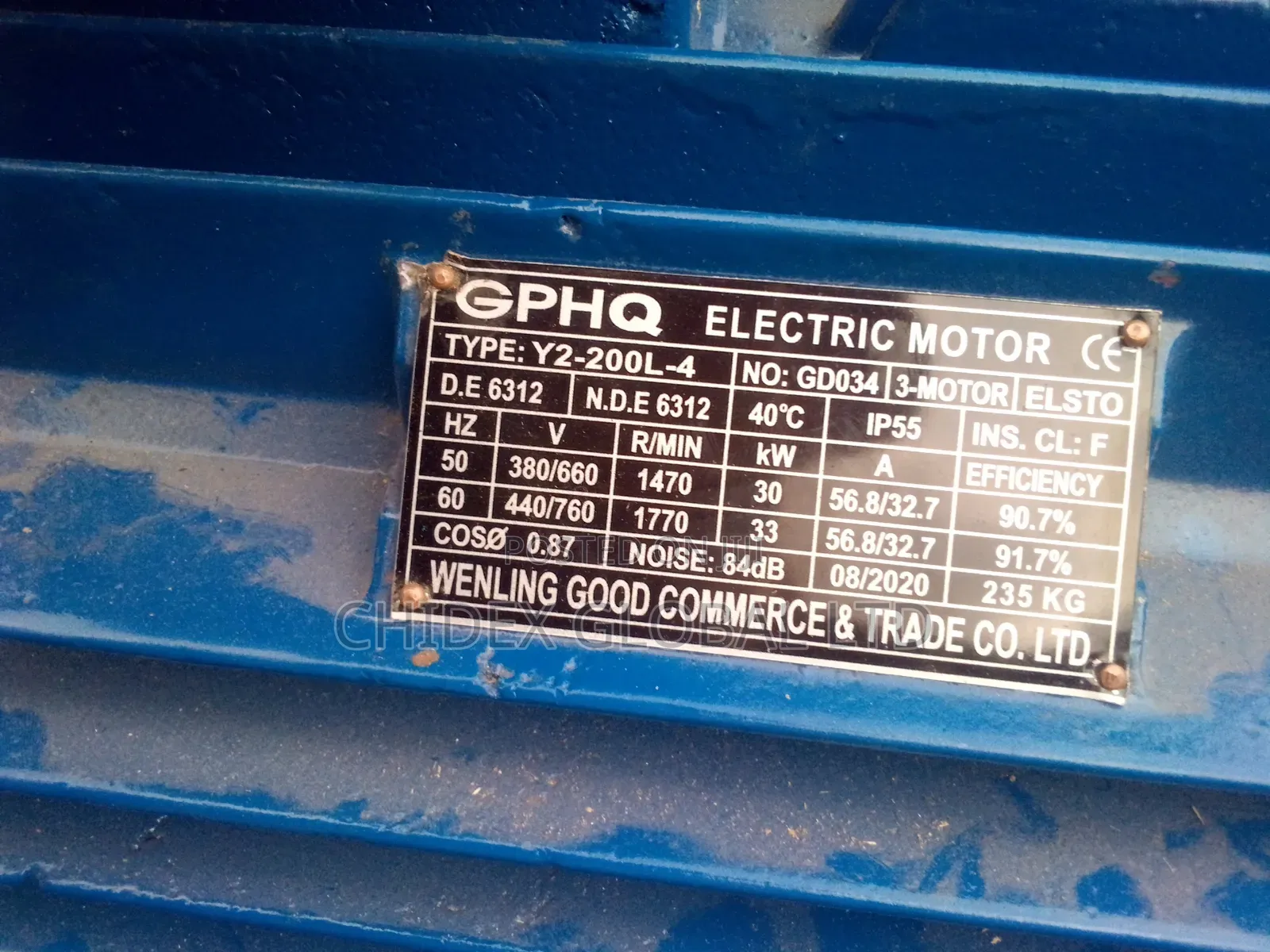 Original Brand New GPHQ Electric Gear Motor 30kw 40hp