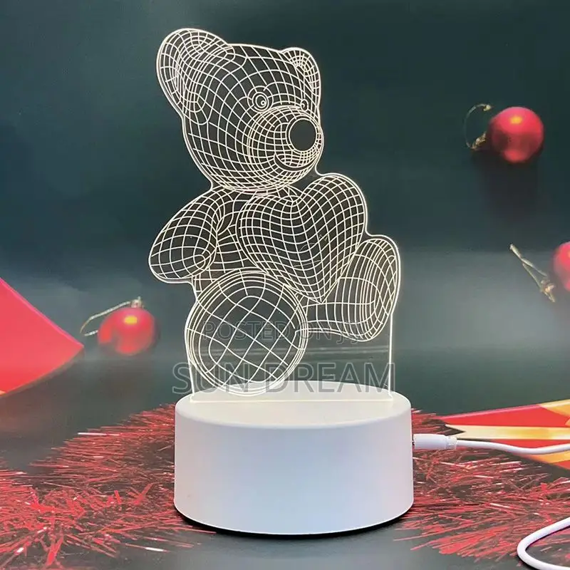 3d Lamp Bear Lamp Gift Idea Night Light