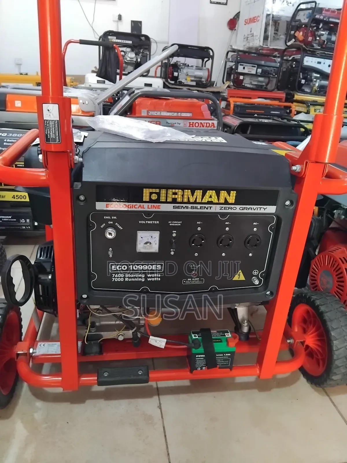 Firman 10990es 7.6kva Generator 100 % Copper Coil