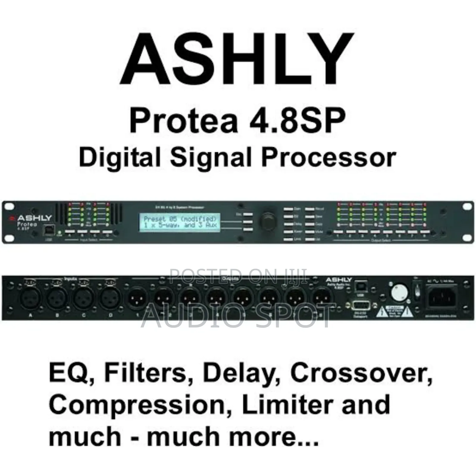 Original Ashly Protea-4.8sp 4in-8out Speaker Management/Proc