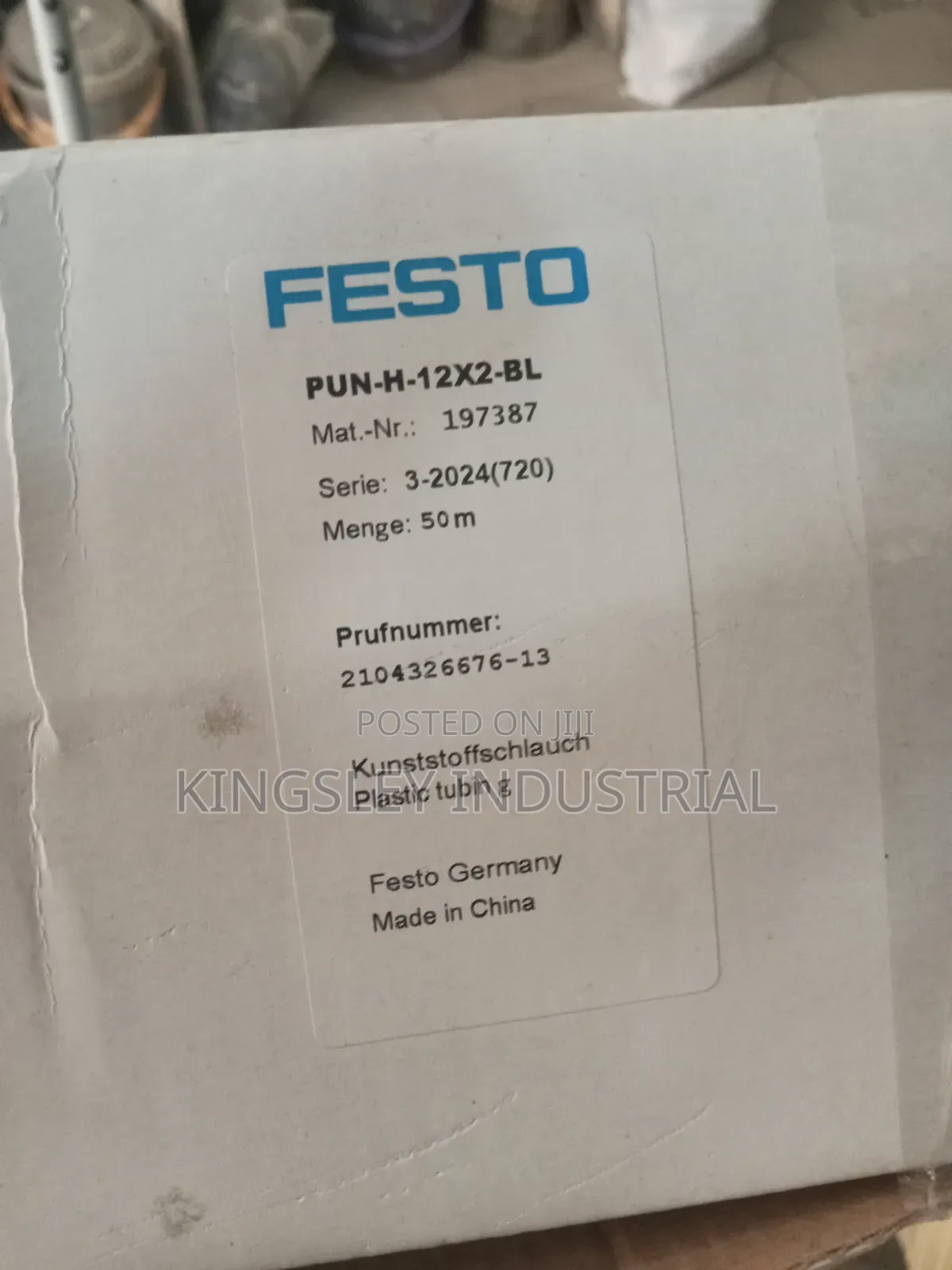 Festo Pneumatic Hose 12mm Pun-H-12×2-Dl 50miters in 1 Roll
