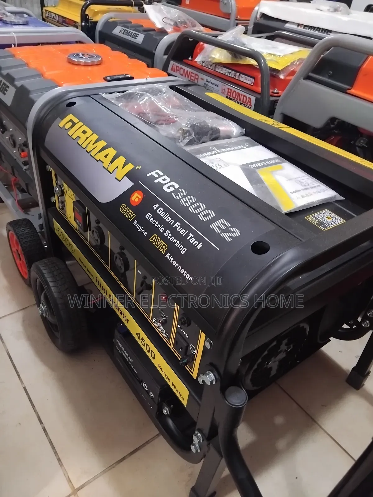 Firman 4.5kva Petrol Generator 100 Percent Copper Coil