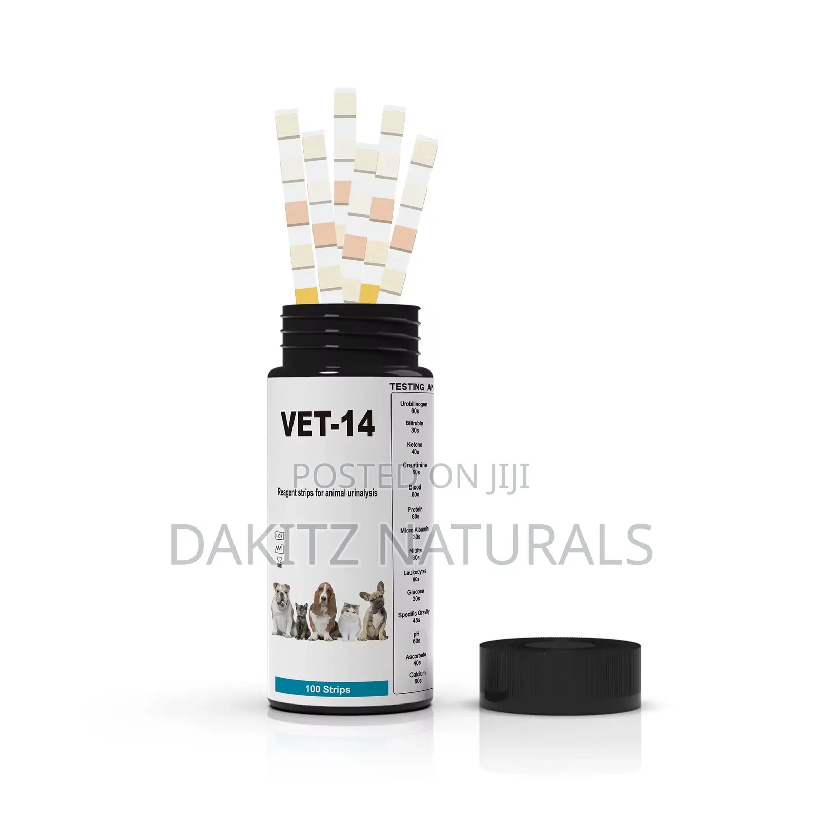 Vet-14 Reagent Strips For Animal Urinalysis 100 Strips