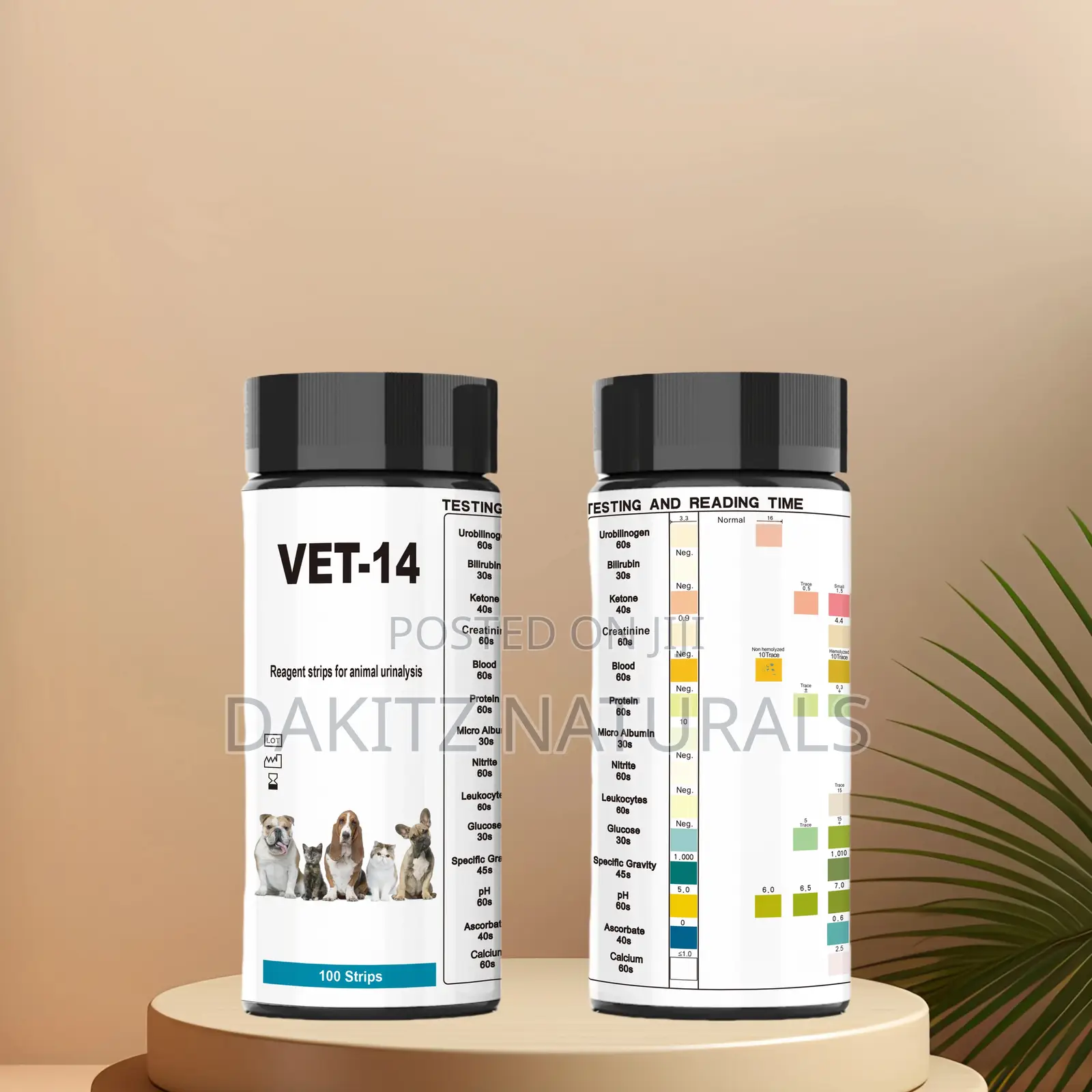 Vet-14 Reagent Strips For Animal Urinalysis 100 Strips
