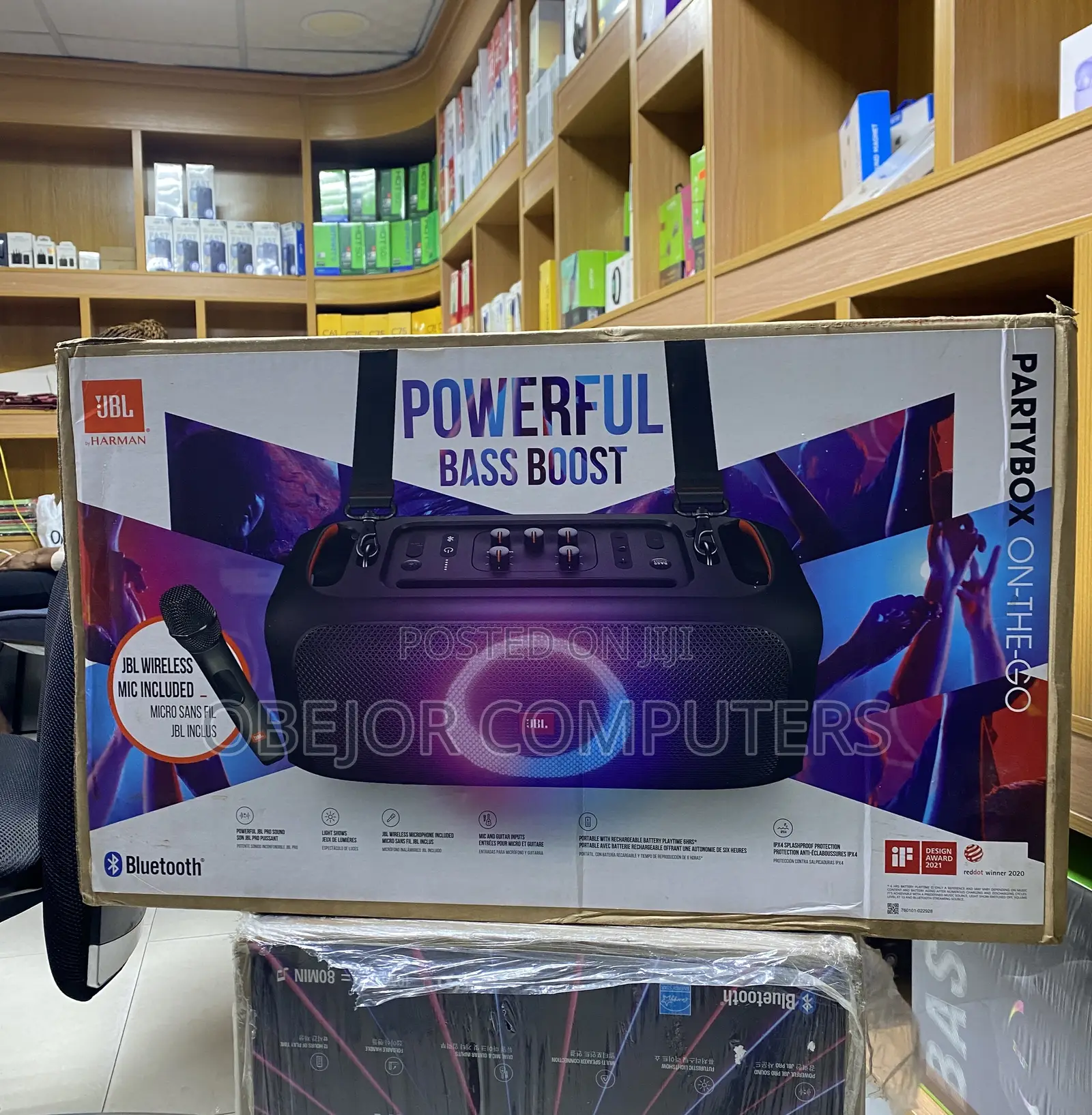 JBL Partybox on-the-Go Essential Portable Party Speaker