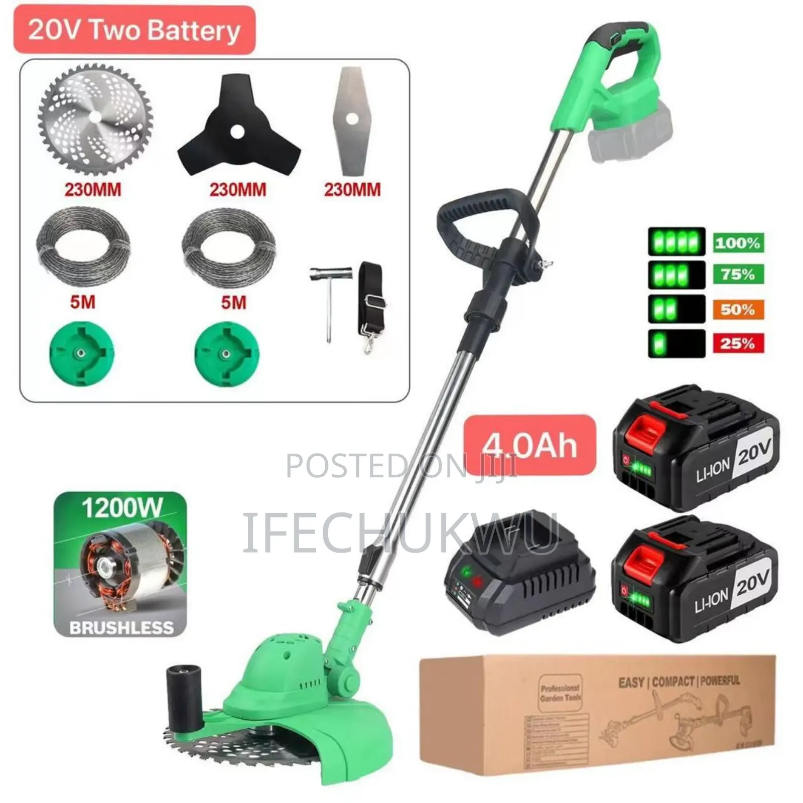Rechargeable Grass Cutting Machine