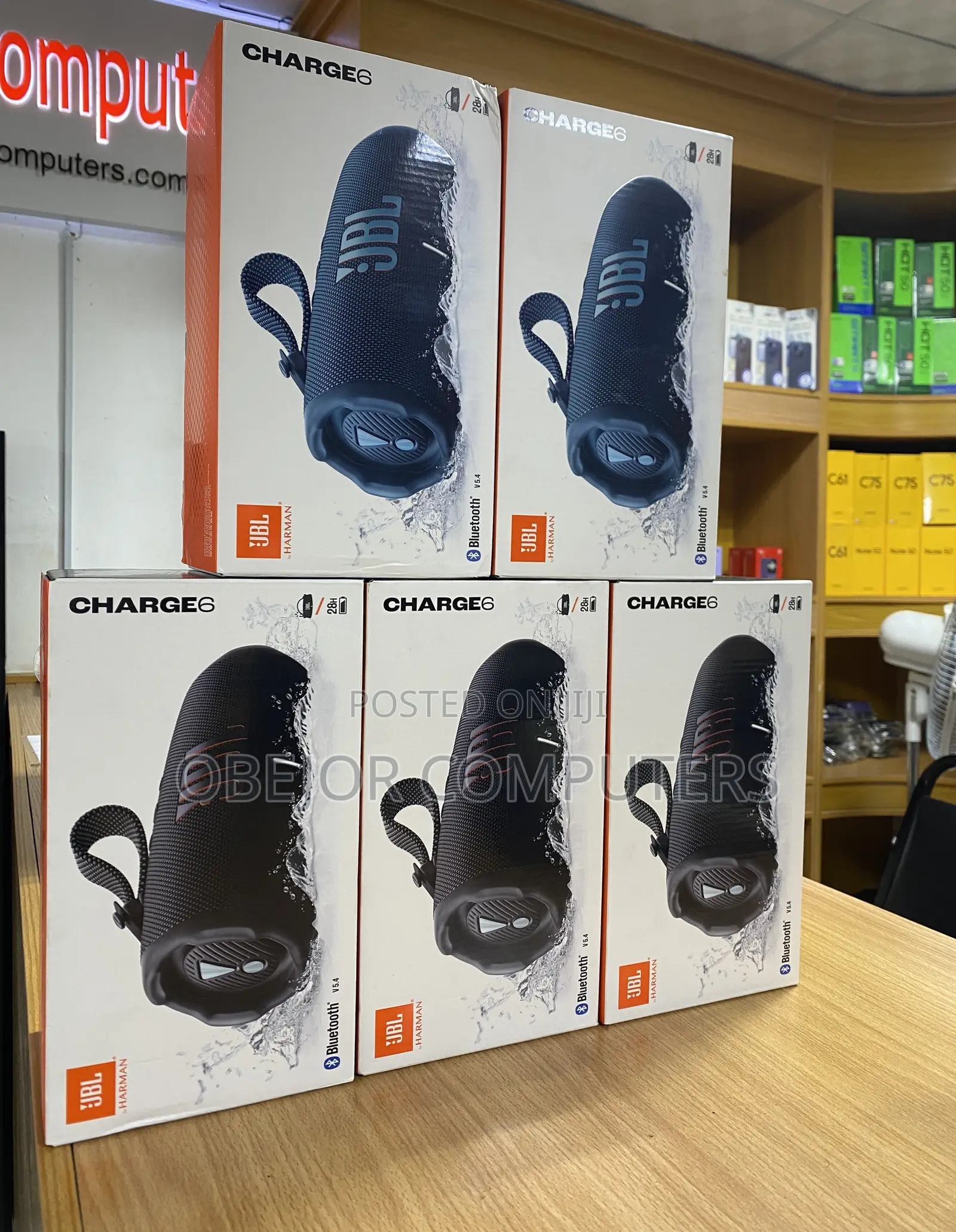 JBL Charge 6 - Portable Water Drop-Proof Bluetooth Speaker