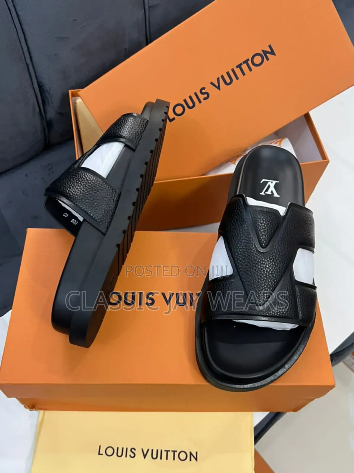 Thick Sole Quality Slippers Louis Vuitton in Store